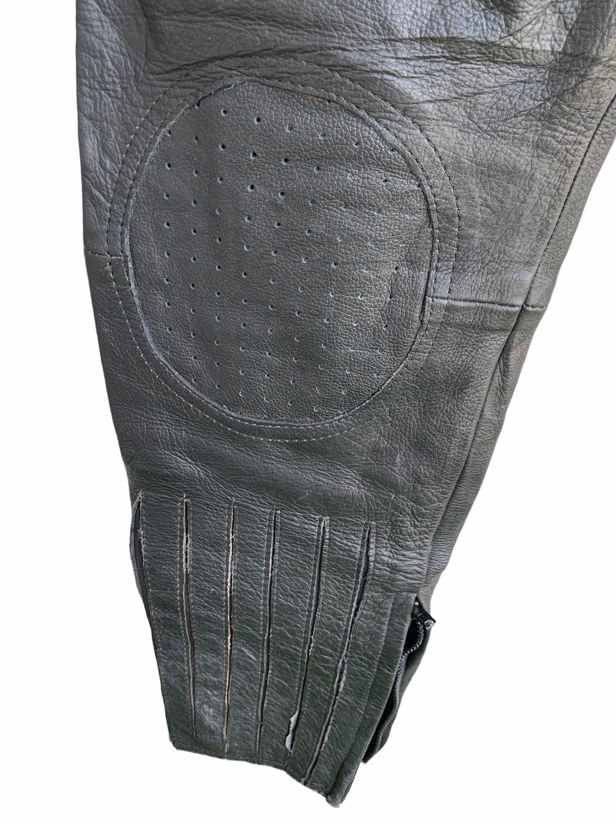 Genuine Leather Vintage Retro Japanese Brand Biker Leather Pants Size US 30 / EU 46 - 13 Thumbnail