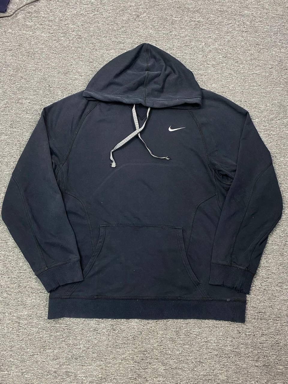 Nike × Vintage Vintage Distressed Nike Mini Swoosh Pullover Hoodie Size US XL / EU 56 / 4 - 3 Thumbnail