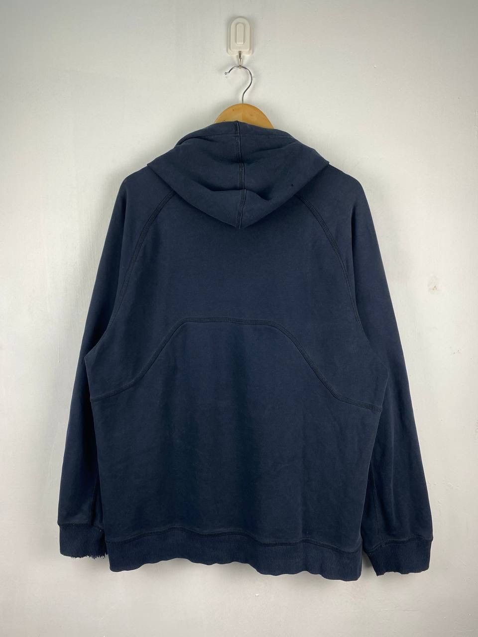 Nike × Vintage Vintage Distressed Nike Mini Swoosh Pullover Hoodie Size US XL / EU 56 / 4 - 2 Thumbnail