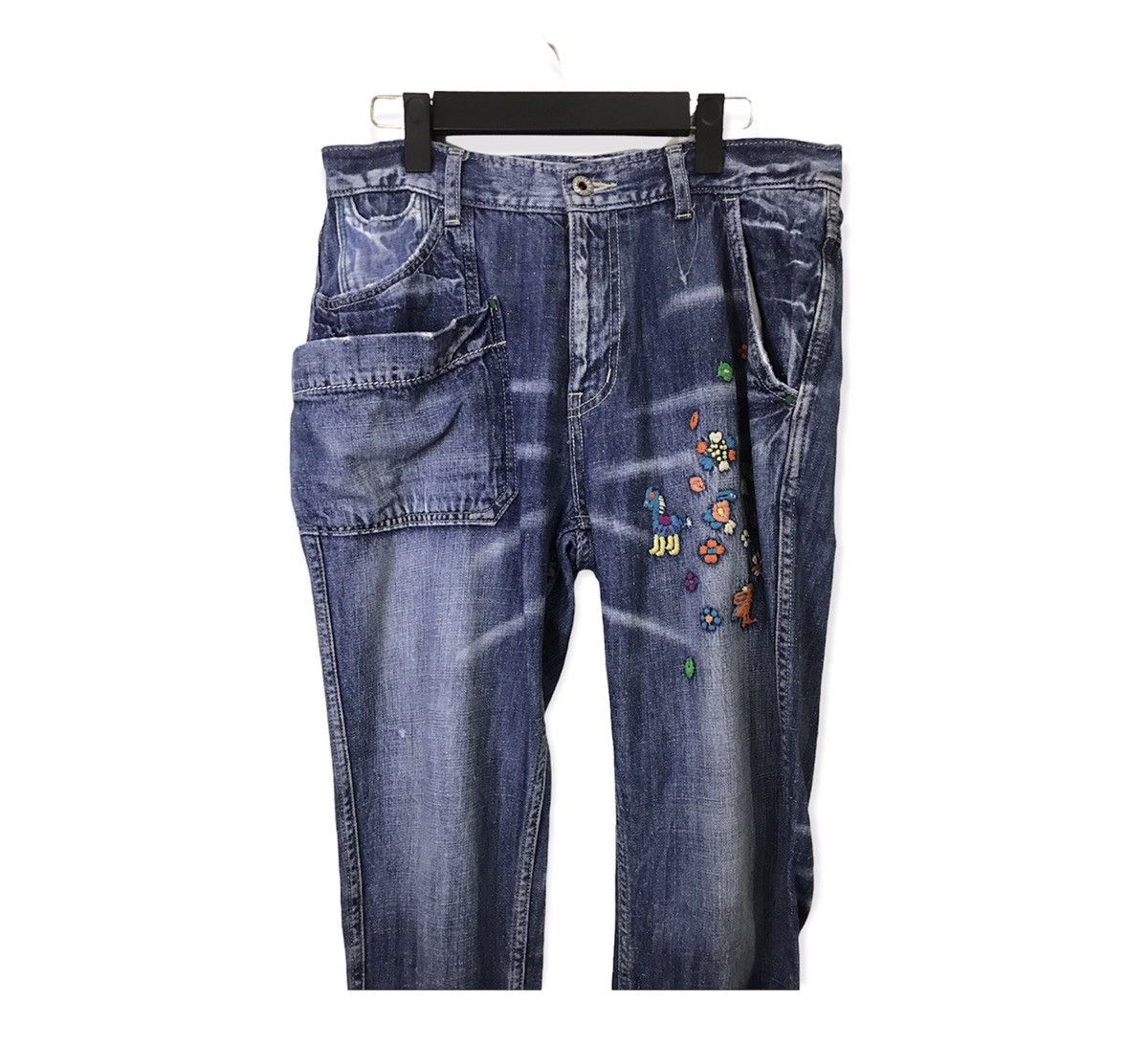 Japanese Brand Japanese Brand Navajo Design Buckle Back Style Denim Pant Size US 30 / EU 46 - 2 Thumbnail