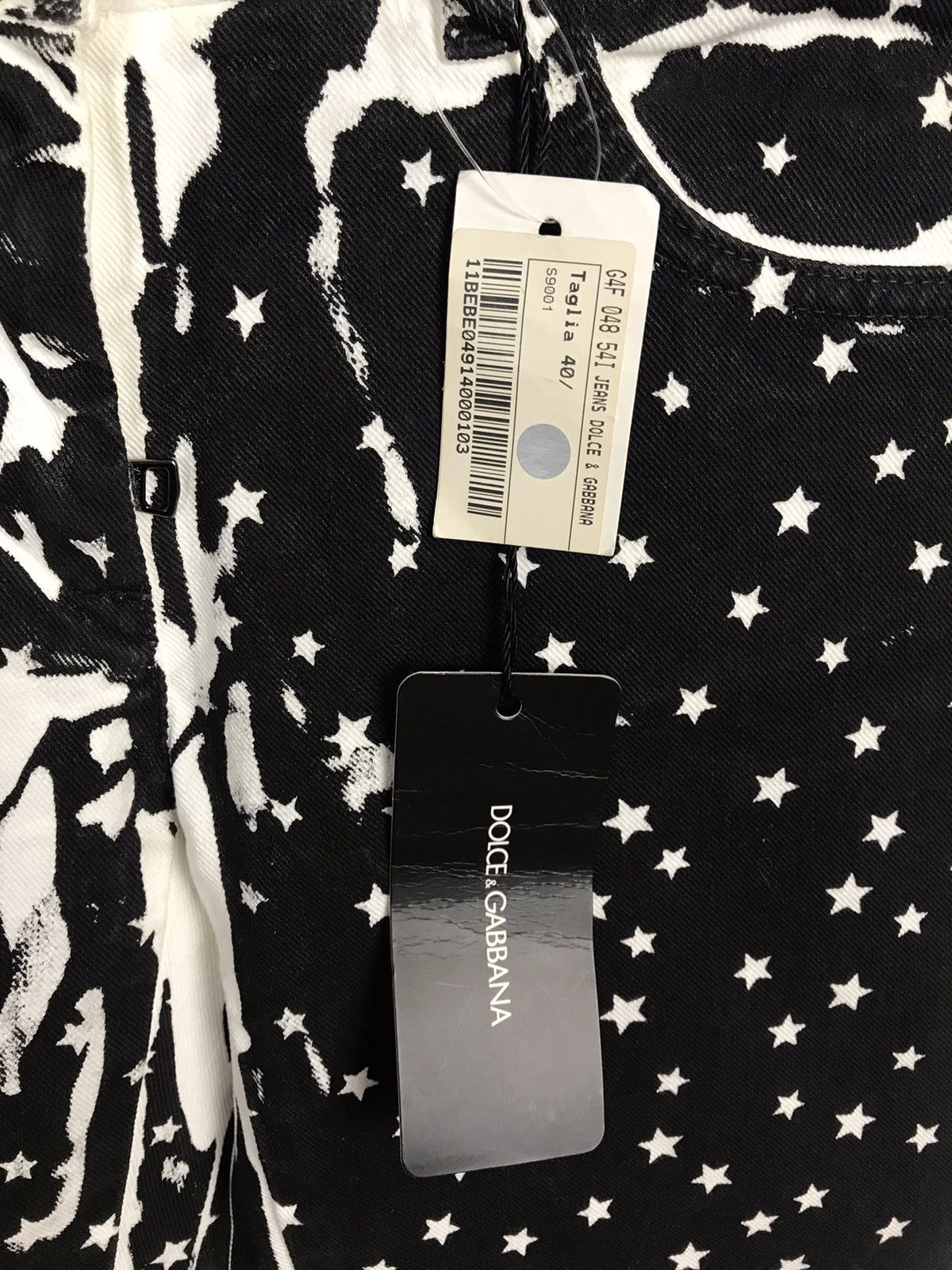 Designer × Dolce & Gabbana Dolce Gabbana D&G Lux Skinny Printed Stars Jeans,Denim,Pants Size 27" / US 4 / IT 40 - 5 Thumbnail