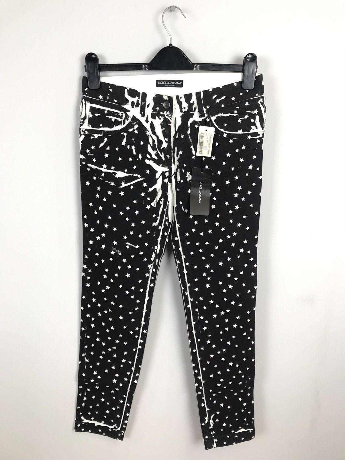 Designer × Dolce & Gabbana Dolce Gabbana D&G Lux Skinny Printed Stars Jeans,Denim,Pants Size 27" / US 4 / IT 40 - 1 Thumbnail