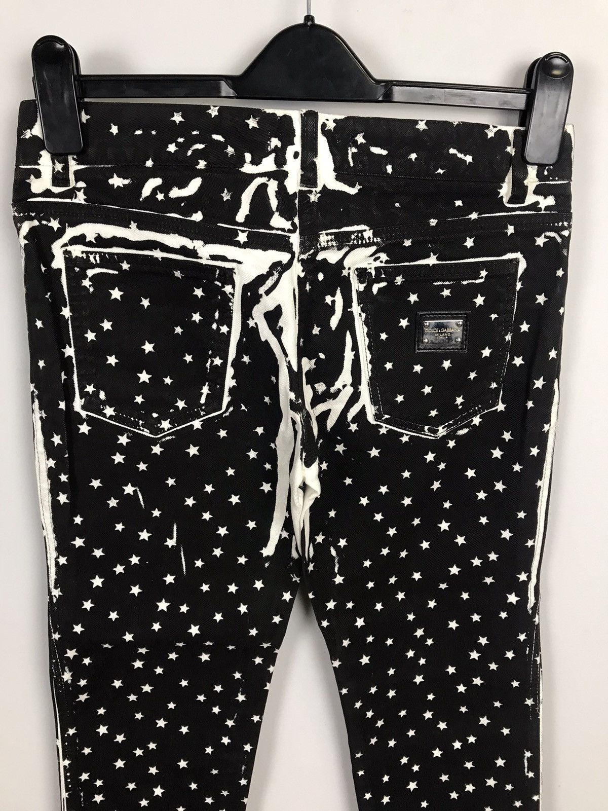 Designer × Dolce & Gabbana Dolce Gabbana D&G Lux Skinny Printed Stars Jeans,Denim,Pants Size 27" / US 4 / IT 40 - 4 Thumbnail