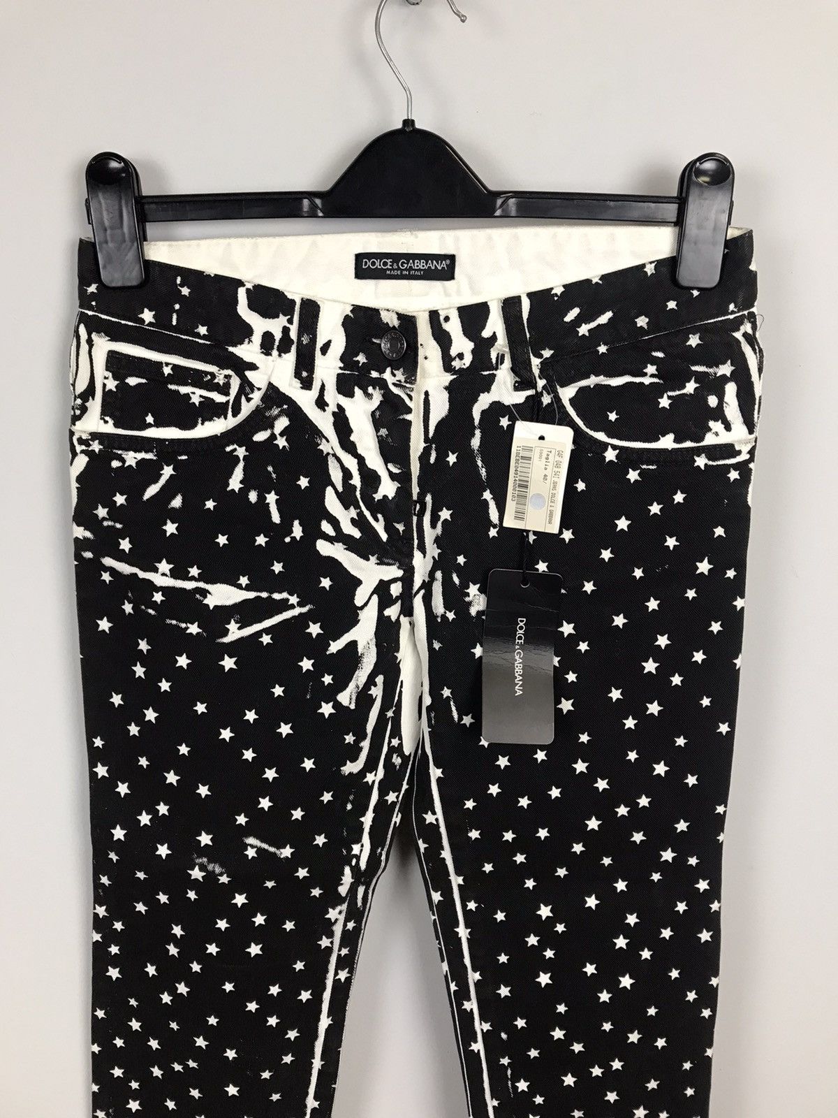 Designer × Dolce & Gabbana Dolce Gabbana D&G Lux Skinny Printed Stars Jeans,Denim,Pants Size 27" / US 4 / IT 40 - 3 Thumbnail