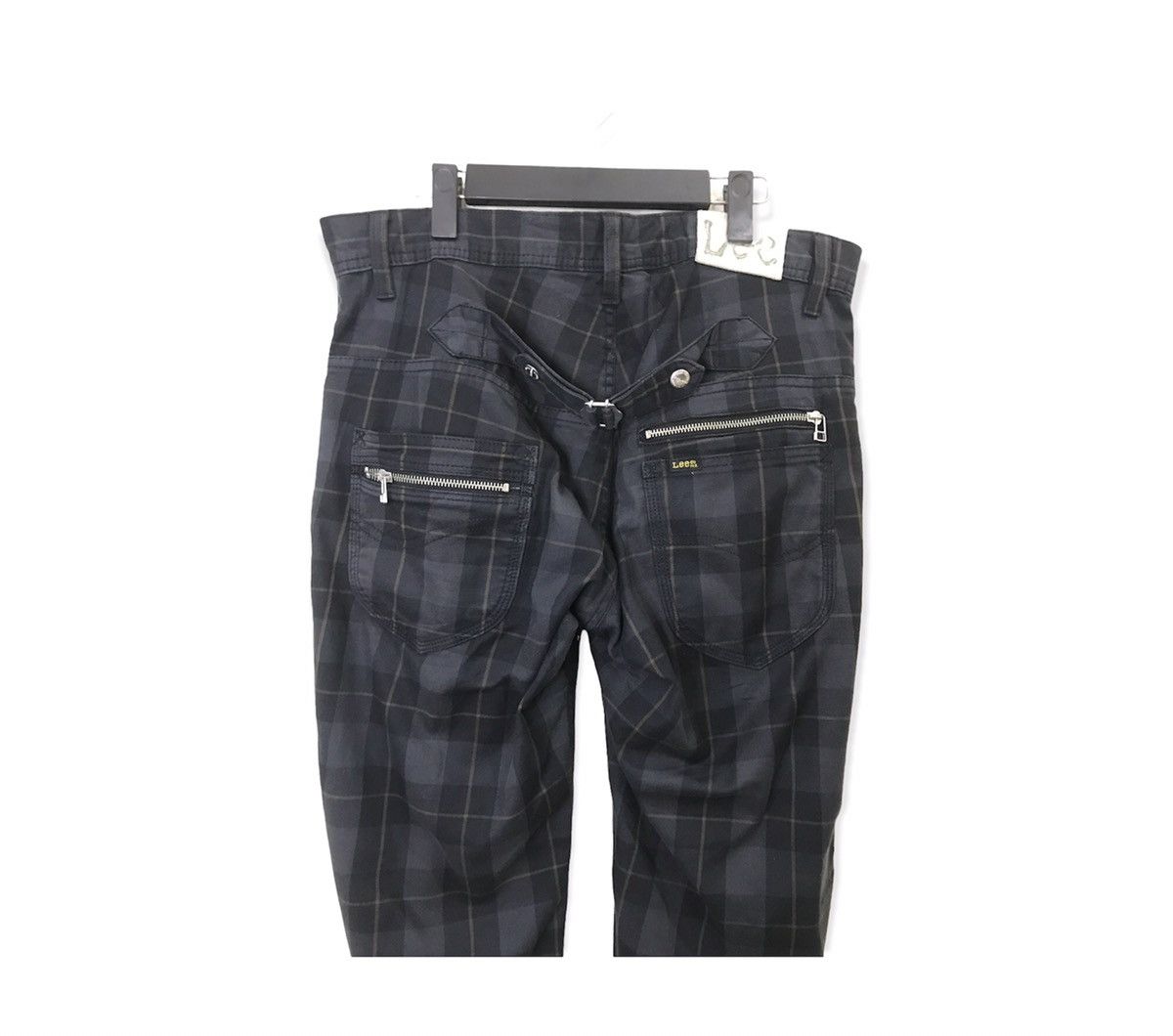 Lee Lee Cowboy Plaid Tartan Design Quarter Buckle Back Pant Size US 34 / EU 50 - 10 Thumbnail