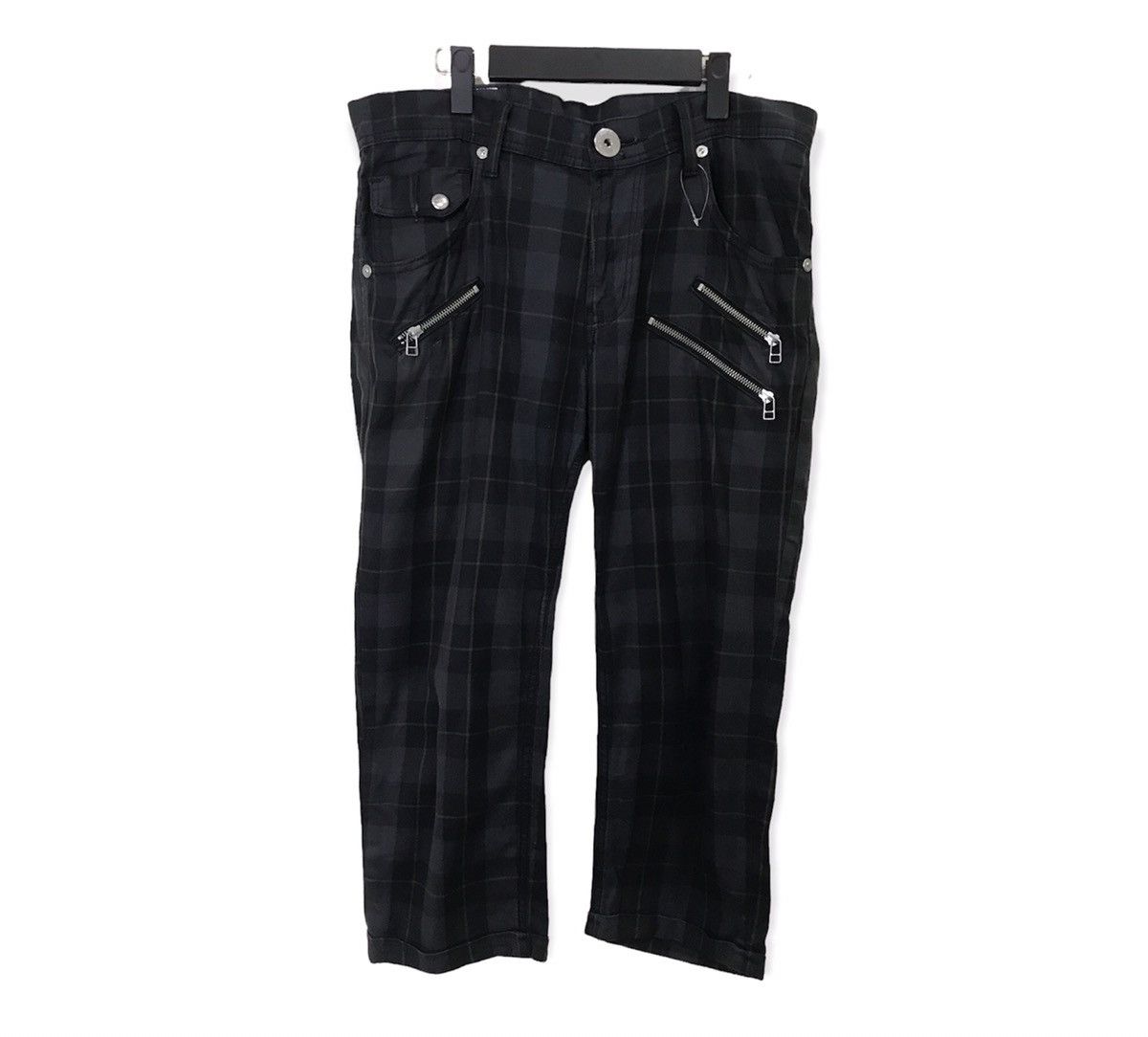 Lee Lee Cowboy Plaid Tartan Design Quarter Buckle Back Pant Size US 34 / EU 50 - 1 Thumbnail