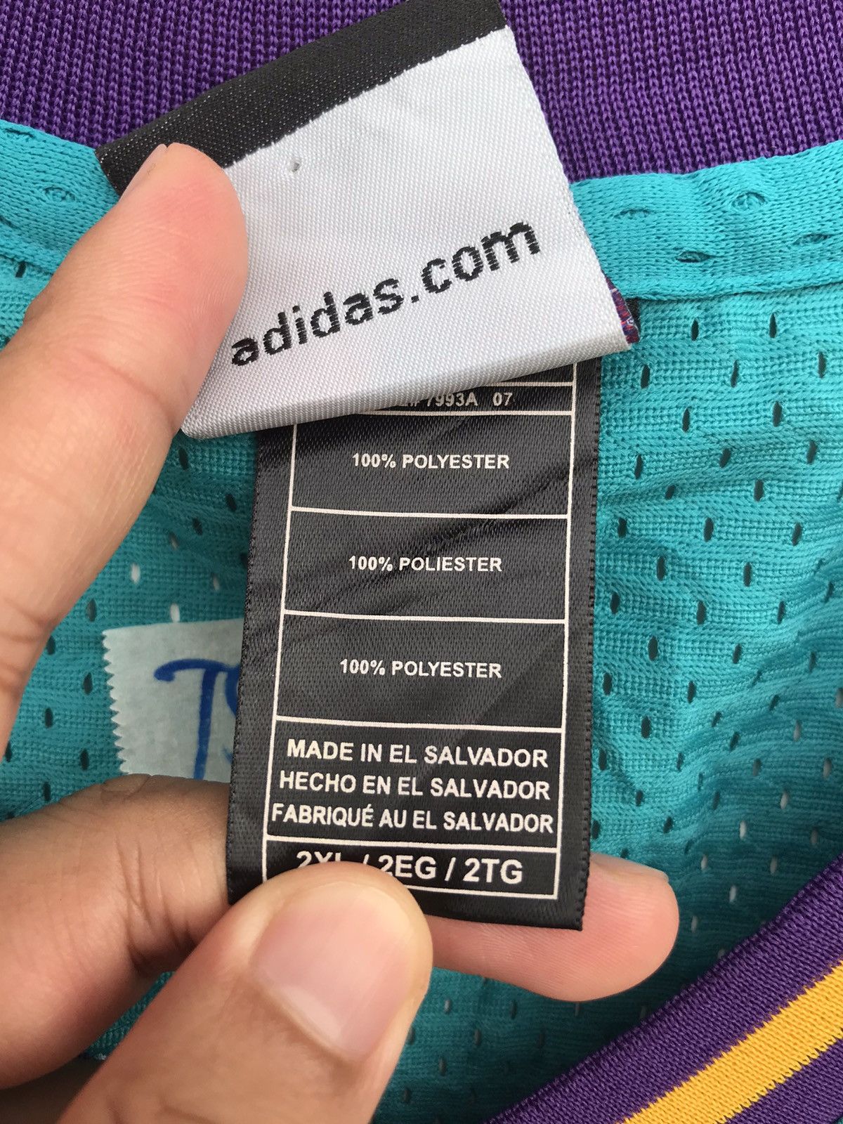 Adidas Vintage New Orleans Hornets Chris Paul NBA Jersey Size US XXL / EU 58 / 5 - 5 Thumbnail