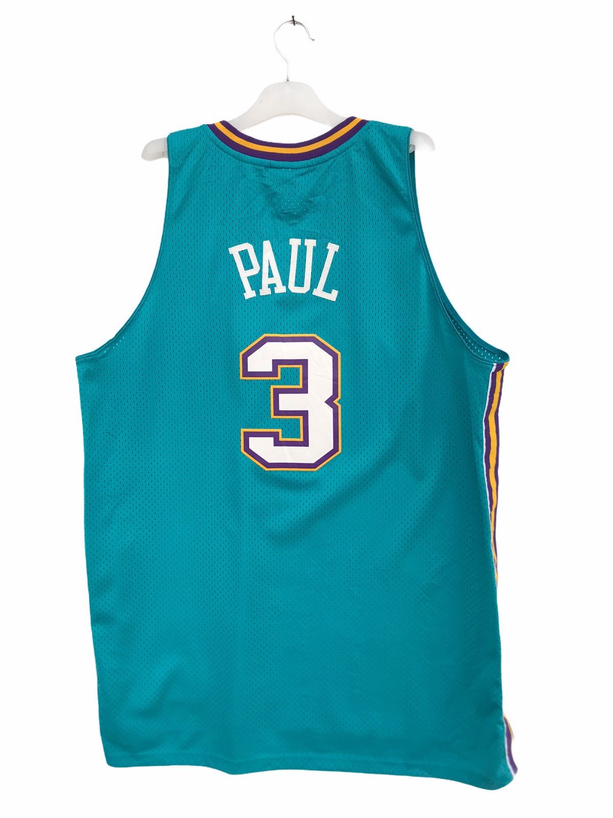Adidas Vintage New Orleans Hornets Chris Paul NBA Jersey Size US XXL / EU 58 / 5 - 2 Thumbnail