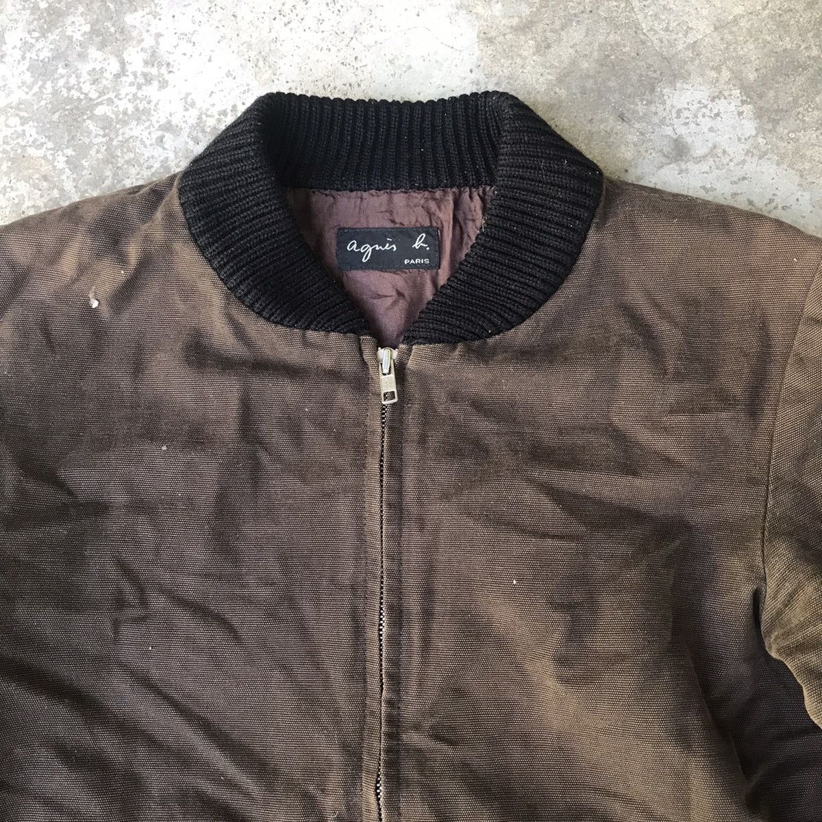 agnes b. Agnes.B Archival Cotton Blend Bomber Jacket Size US S / EU 44-46 / 1 - 8 Thumbnail