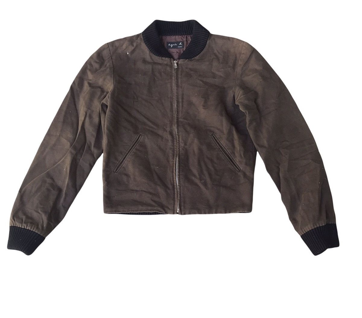 agnes b. Agnes.B Archival Cotton Blend Bomber Jacket Size US S / EU 44-46 / 1 - 1 Thumbnail