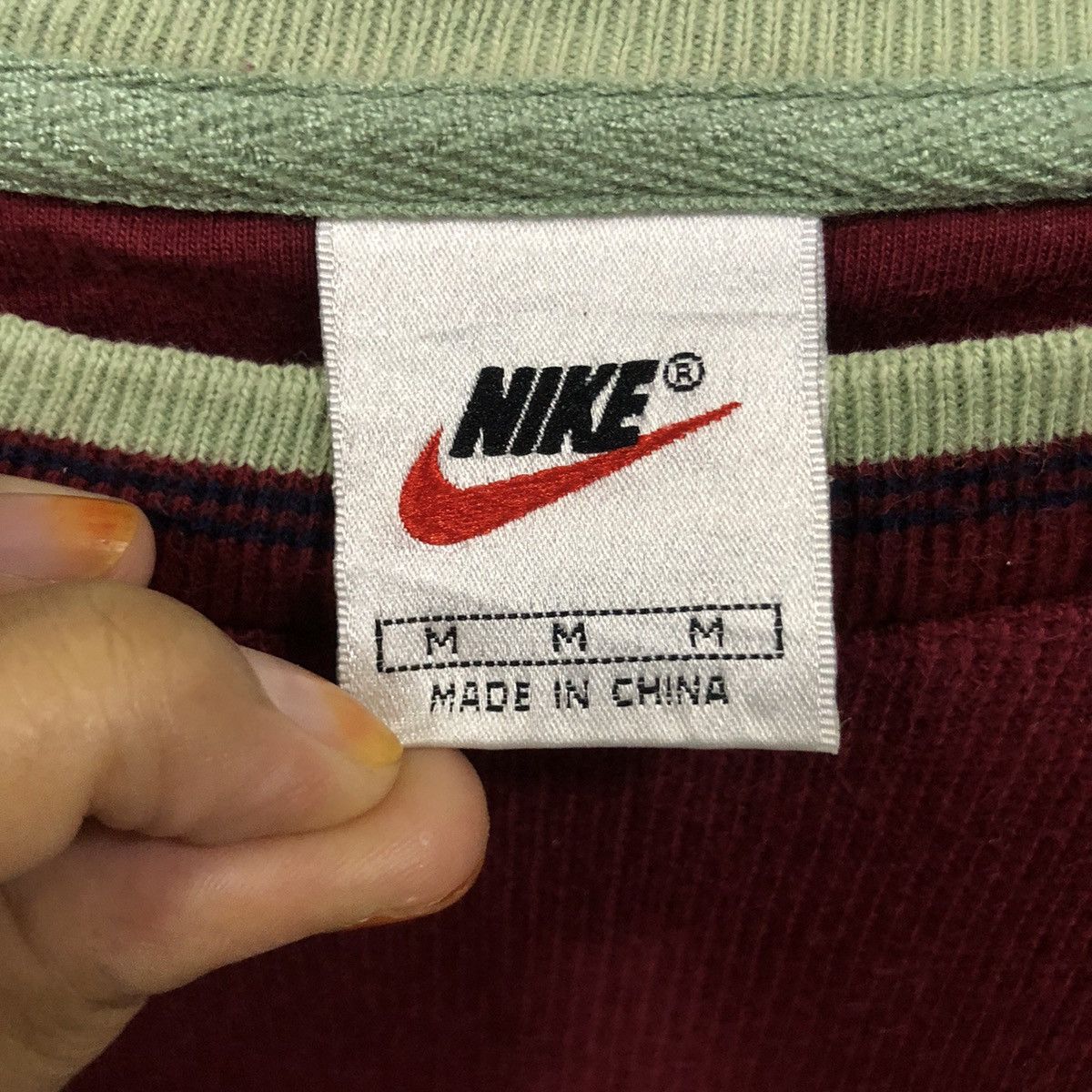 Nike Vintage 90s Nike SideTape Sweatshirt Size US M / EU 48-50 / 2 - 7 Thumbnail