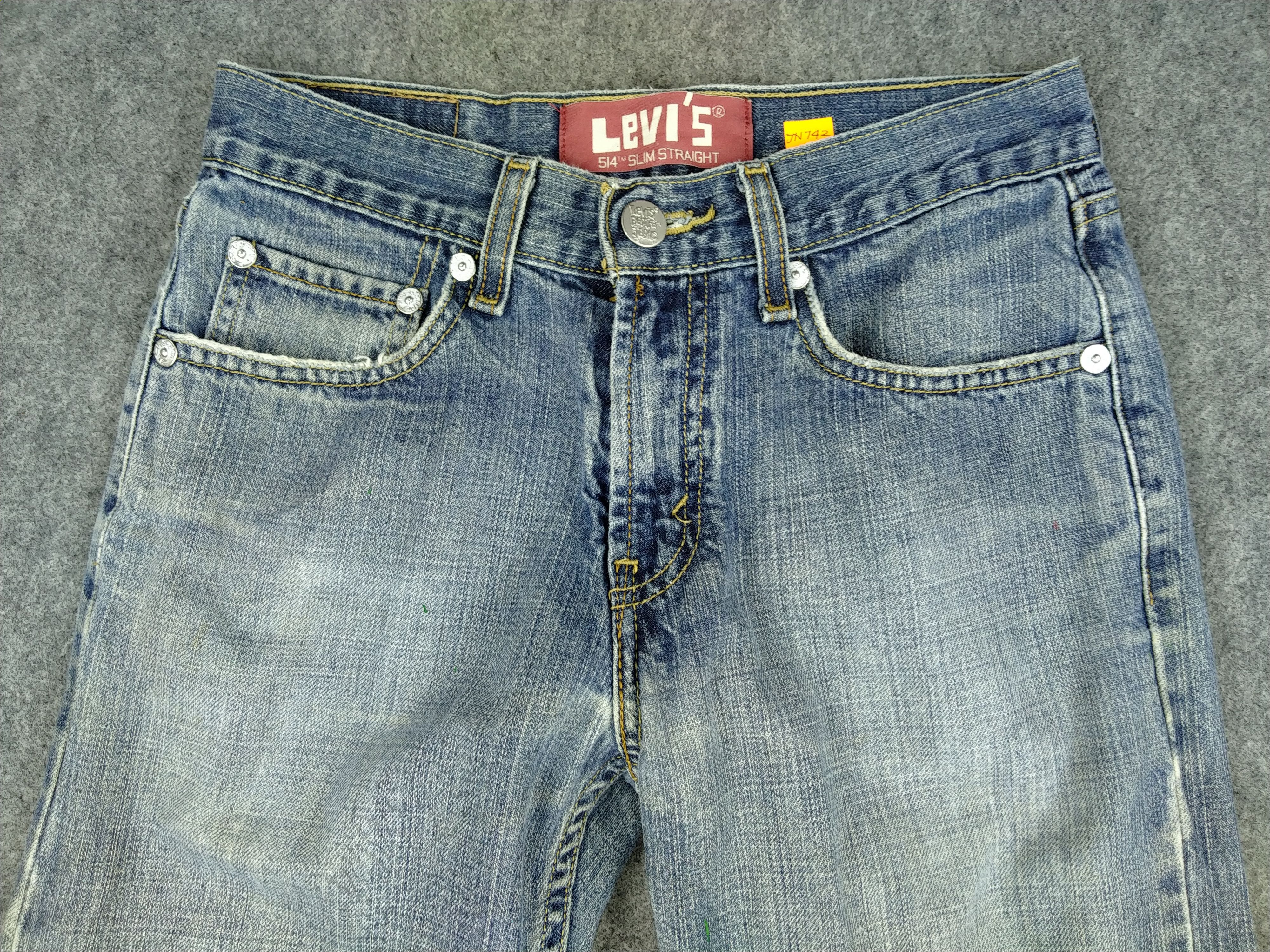 Levi's Distressed Vintage Levis 514 Slim Straight Denim 27x27 JN742 Size US 27 - 3 Thumbnail