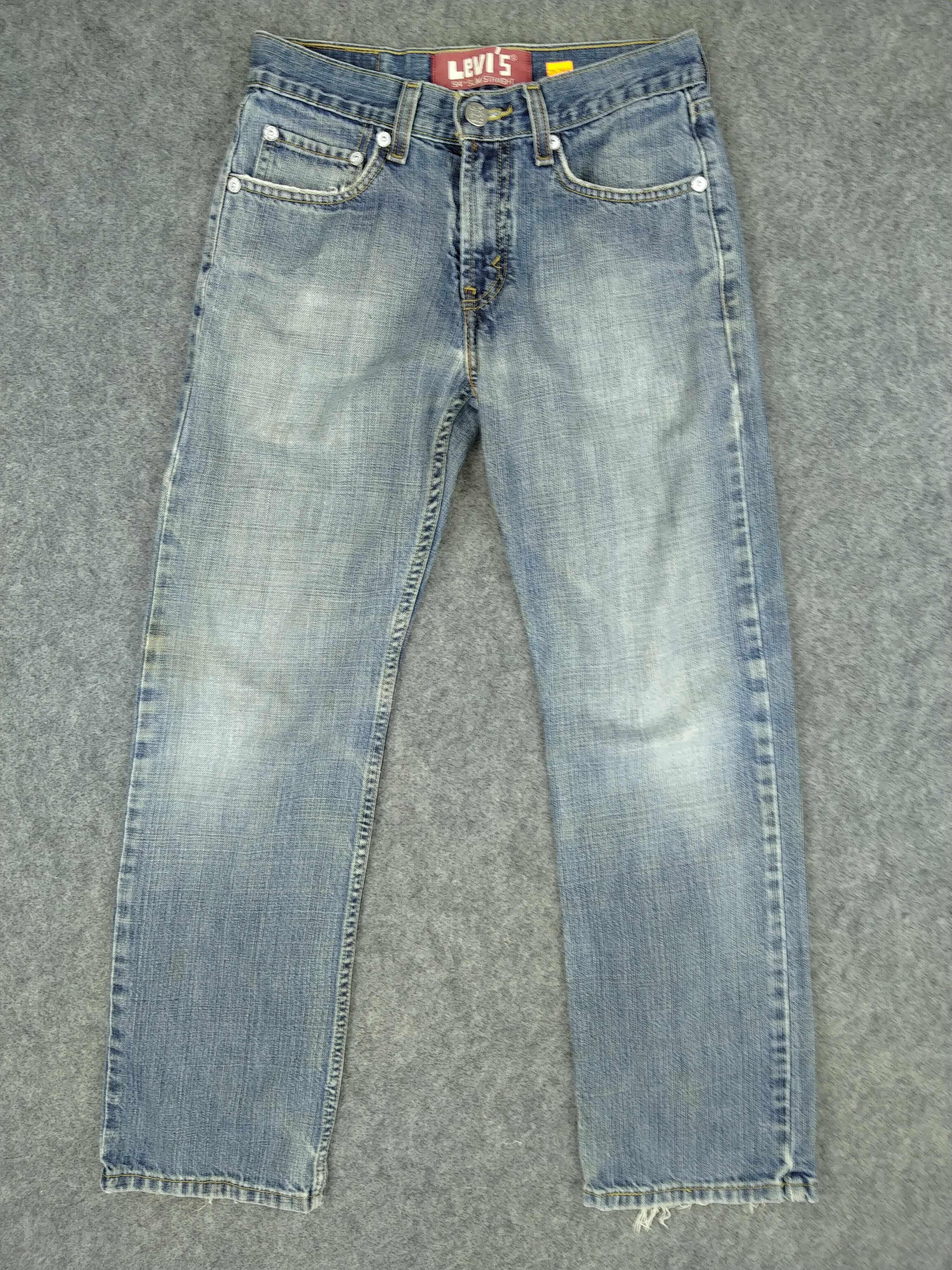 Levi's Distressed Vintage Levis 514 Slim Straight Denim 27x27 JN742 Size US 27 - 1 Thumbnail