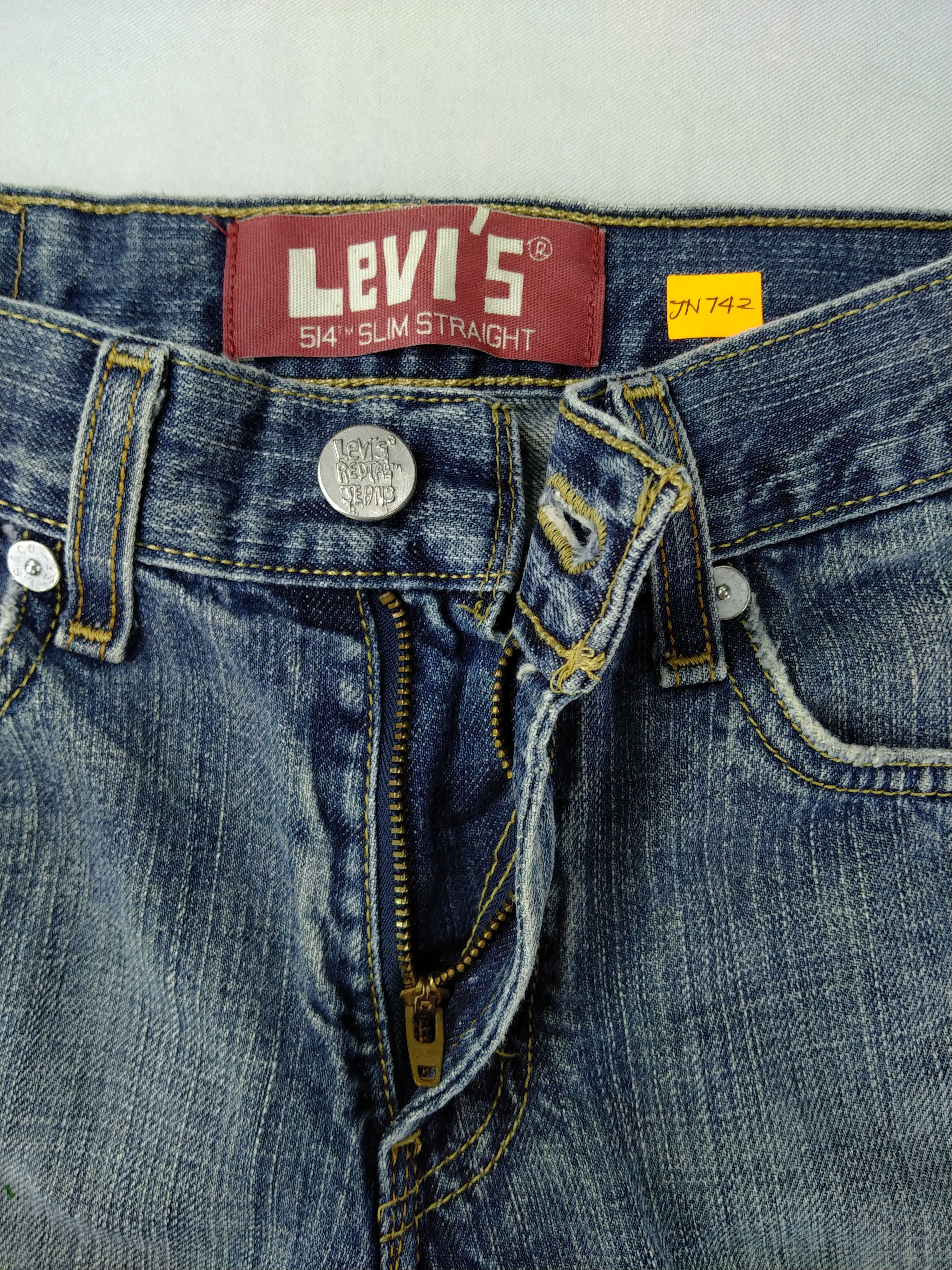 Levi's Distressed Vintage Levis 514 Slim Straight Denim 27x27 JN742 Size US 27 - 6 Thumbnail