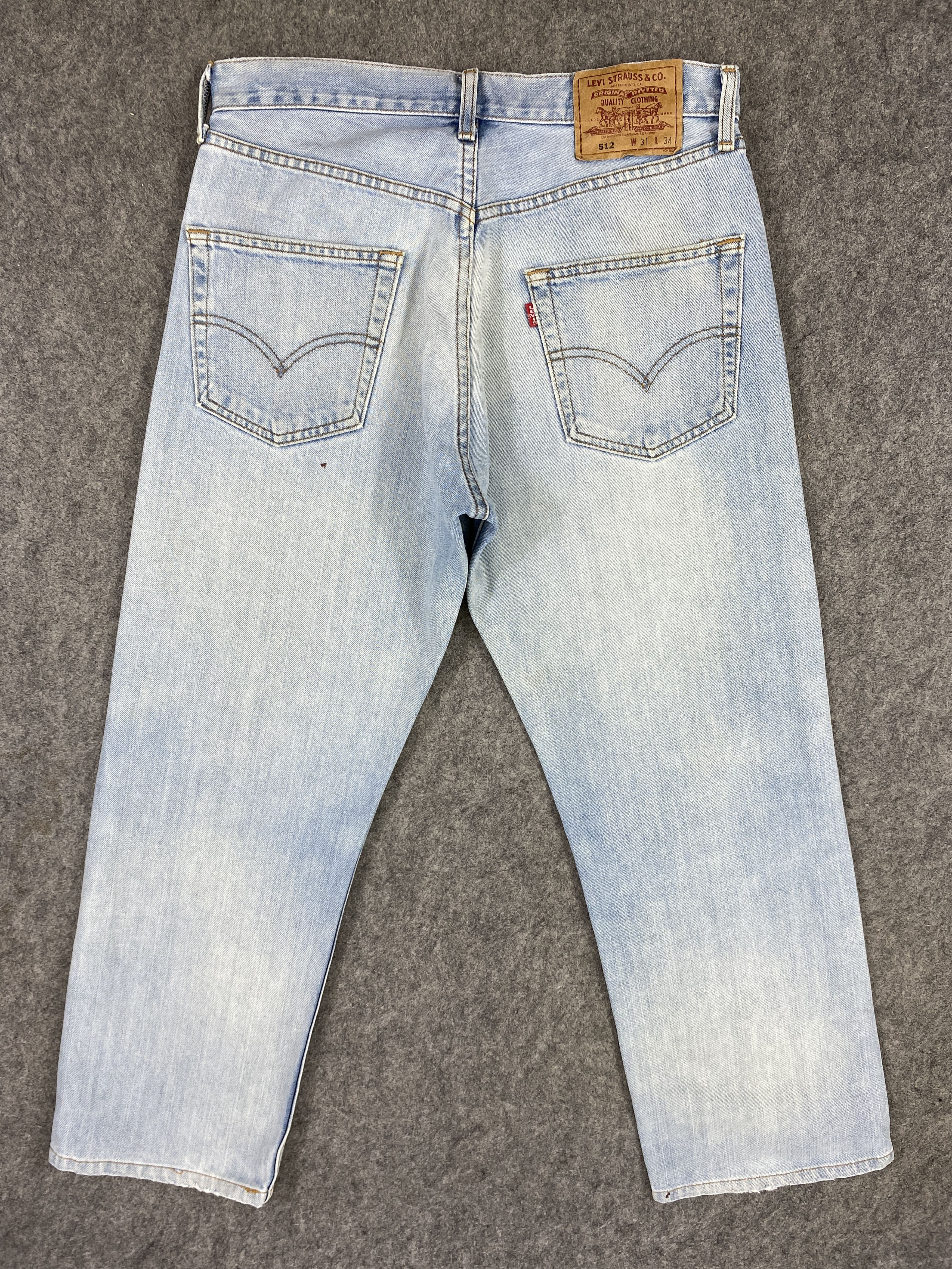 Levi's Light Blue Wash Vintage Levi's 512 31x28 Denim -JN2019 Size US 31 - 2 Thumbnail