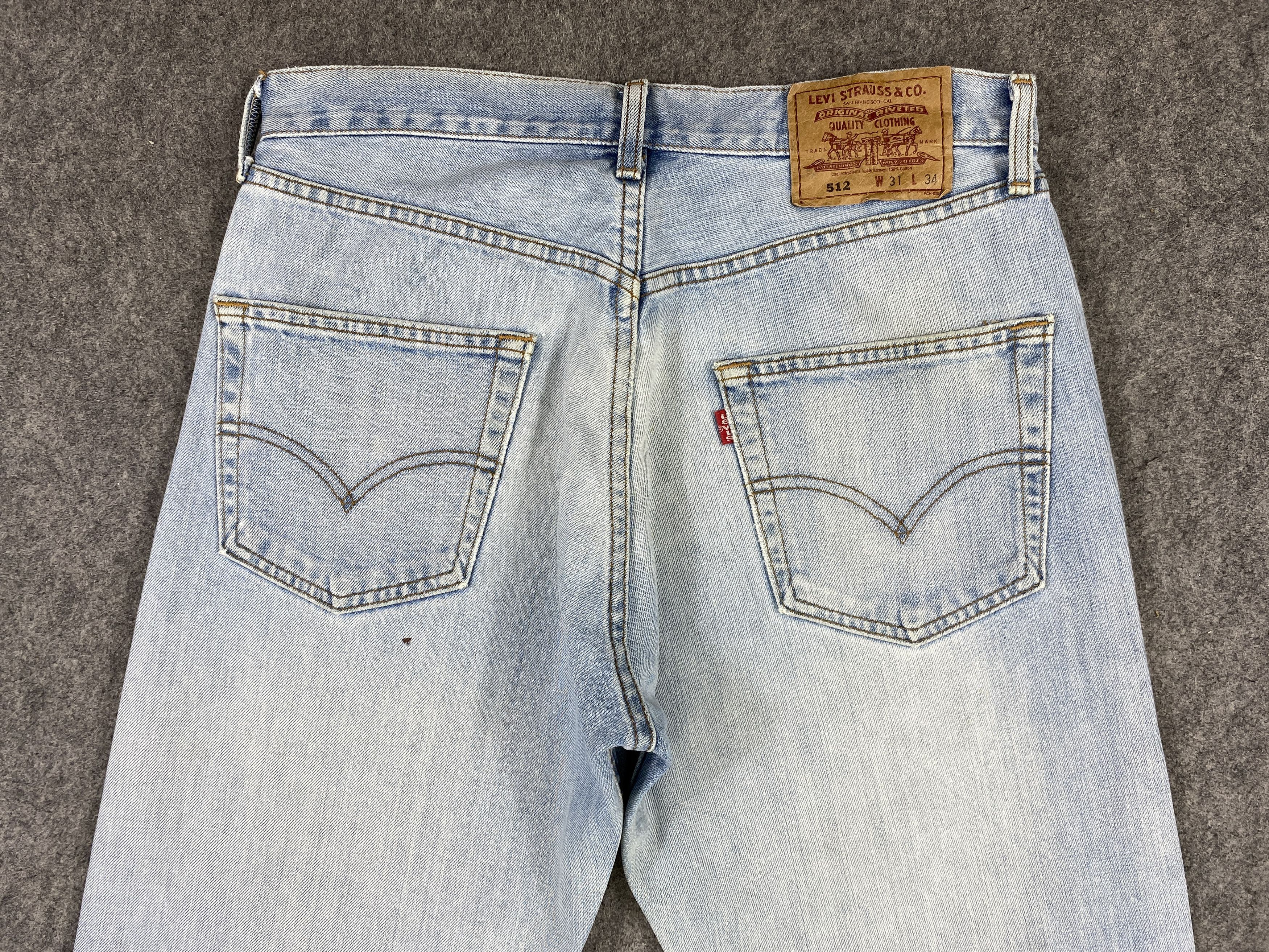 Levi's Light Blue Wash Vintage Levi's 512 31x28 Denim -JN2019 Size US 31 - 4 Thumbnail
