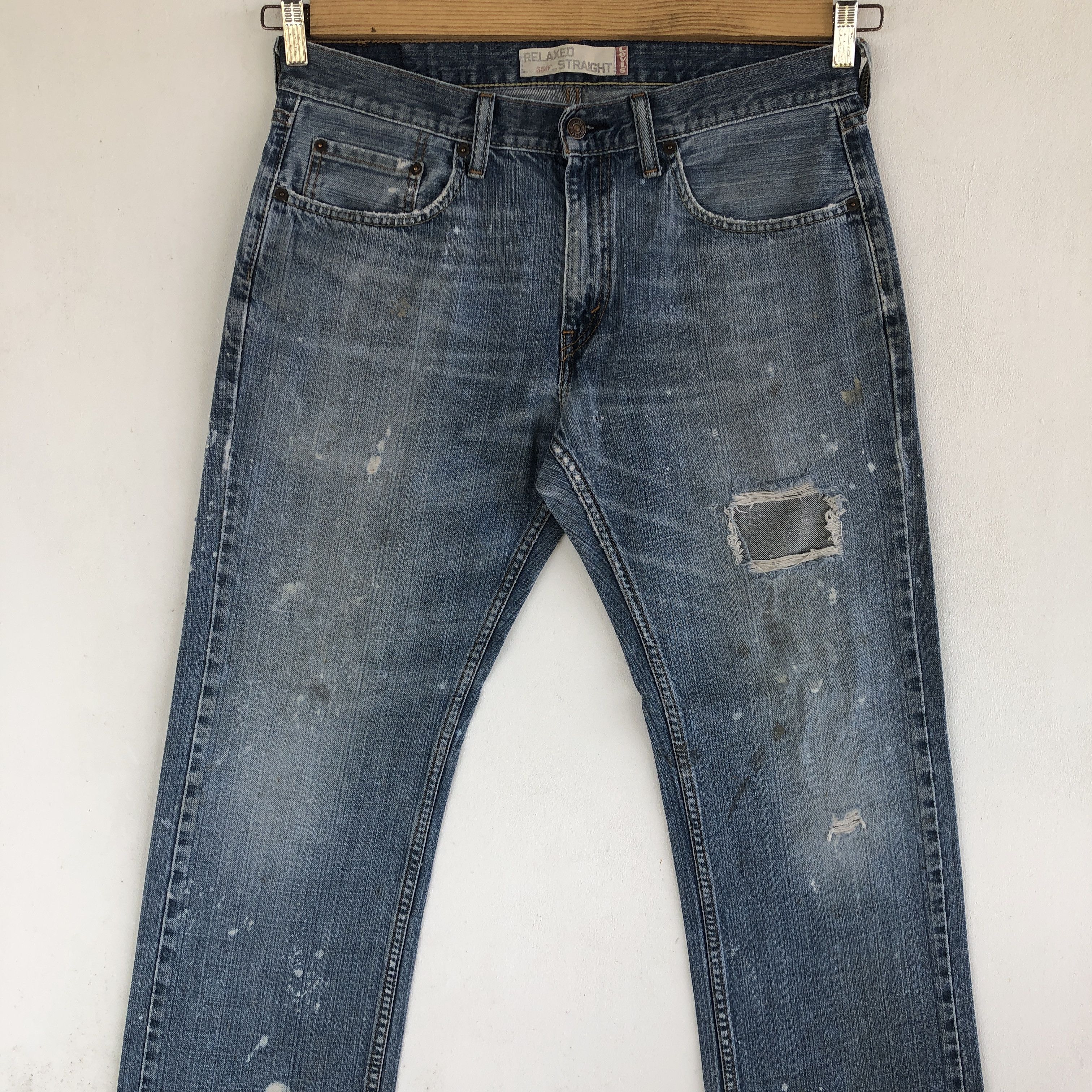 Levi's Vintage Levis 559 Distressed Jeans Levi's Painter Denim Size US 34 / EU 50 - 3 Thumbnail