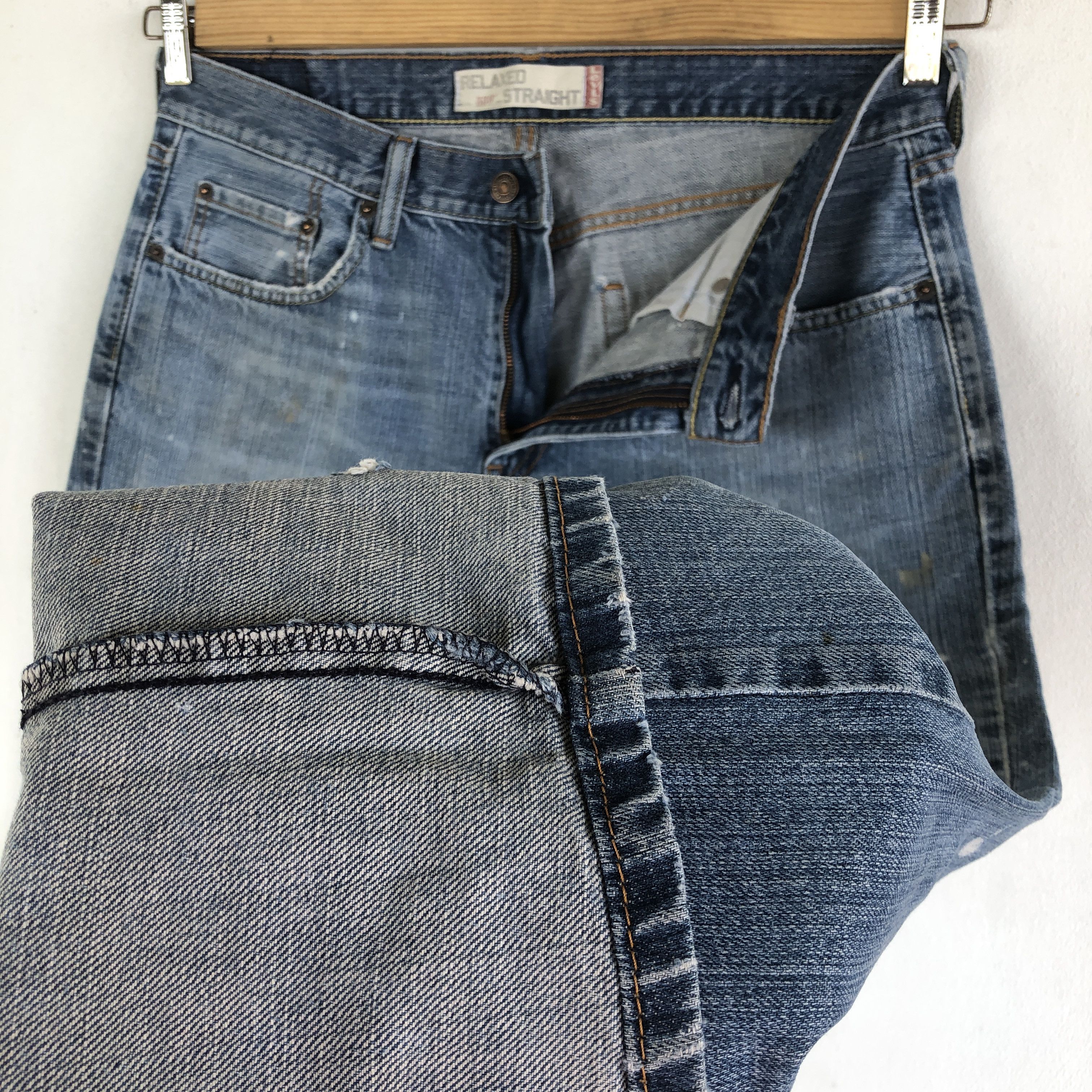 Levi's Vintage Levis 559 Distressed Jeans Levi's Painter Denim Size US 34 / EU 50 - 7 Thumbnail