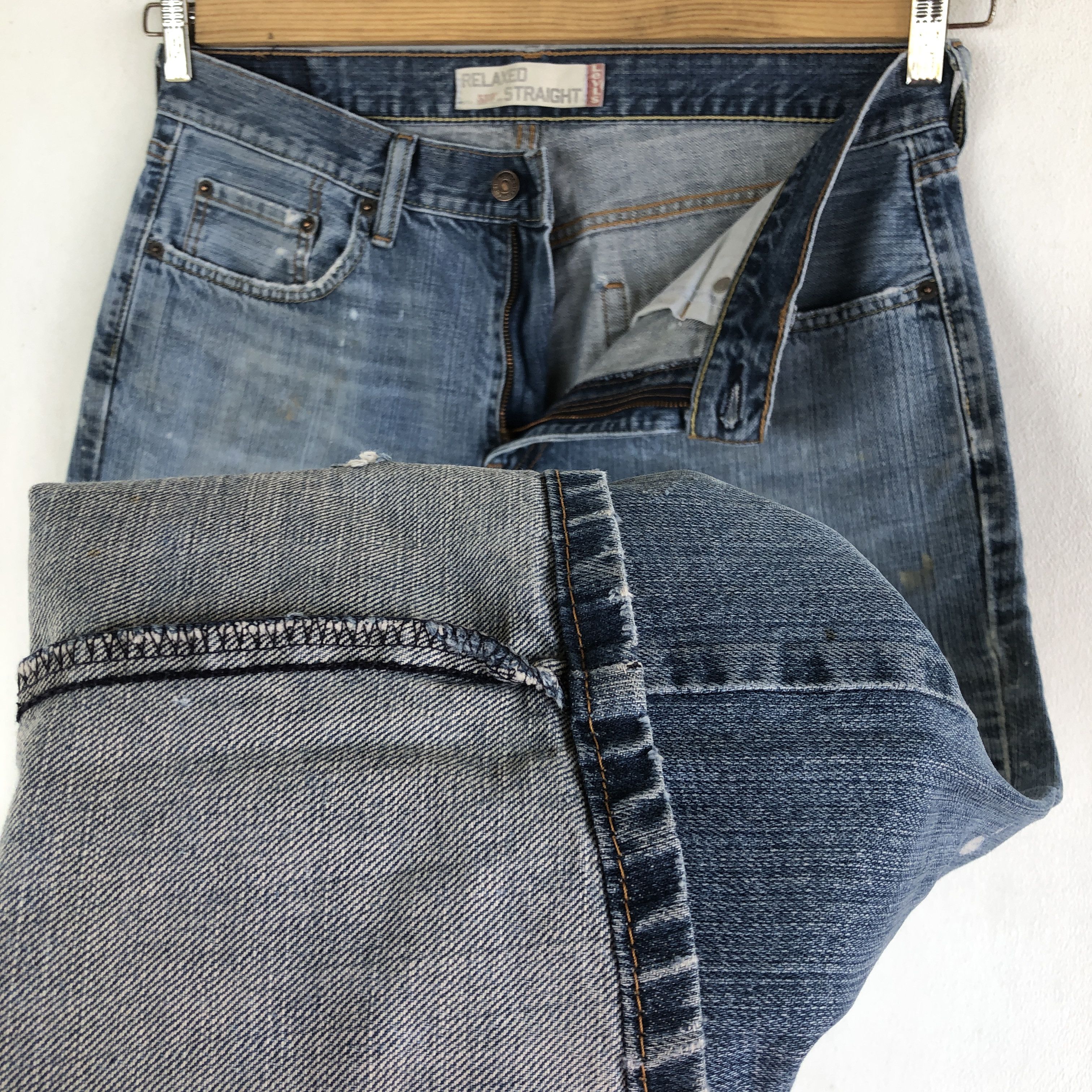 Levi's Vintage Levis 559 Distressed Jeans Levi's Painter Denim Size US 34 / EU 50 - 8 Thumbnail