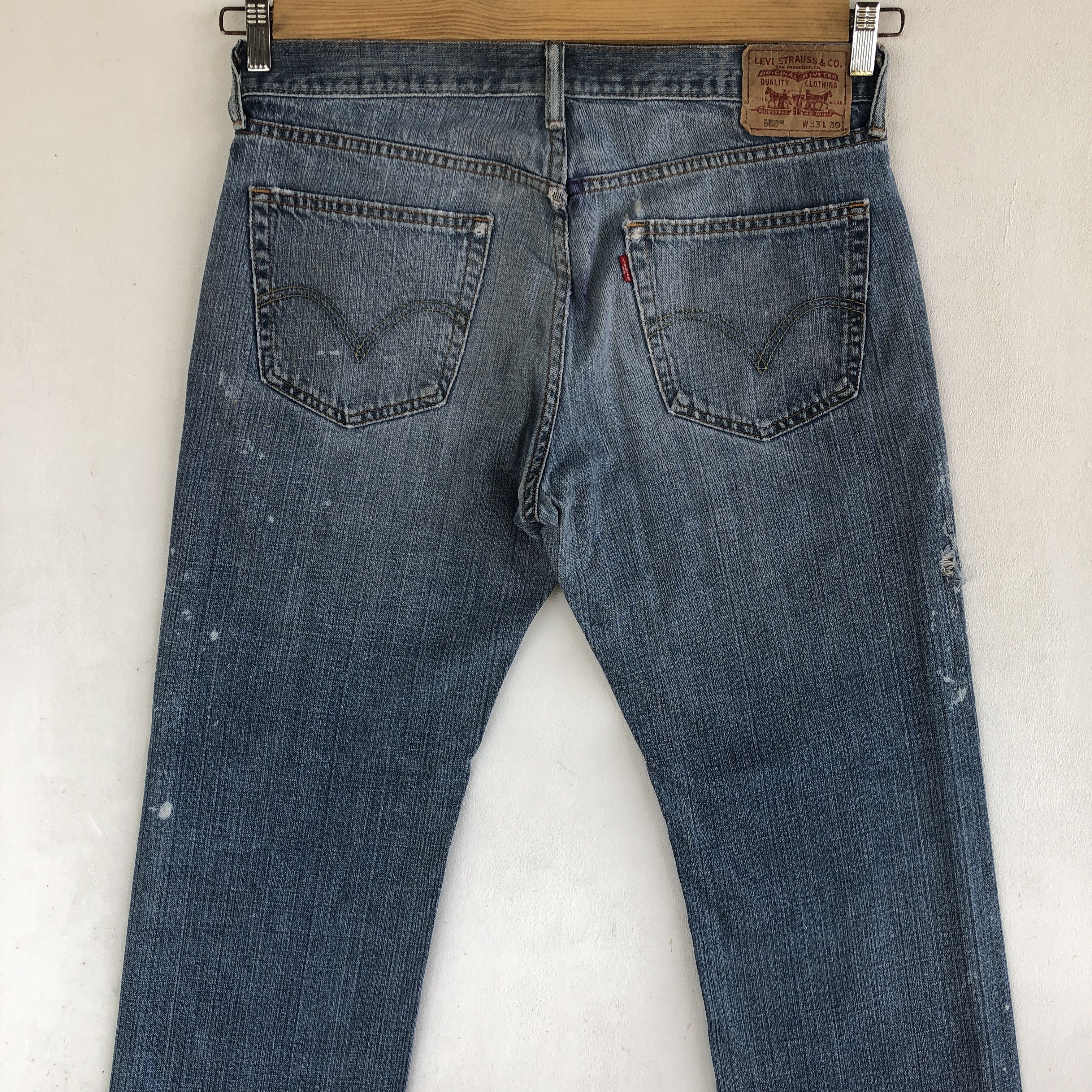 Levi's Vintage Levis 559 Distressed Jeans Levi's Painter Denim Size US 34 / EU 50 - 4 Thumbnail