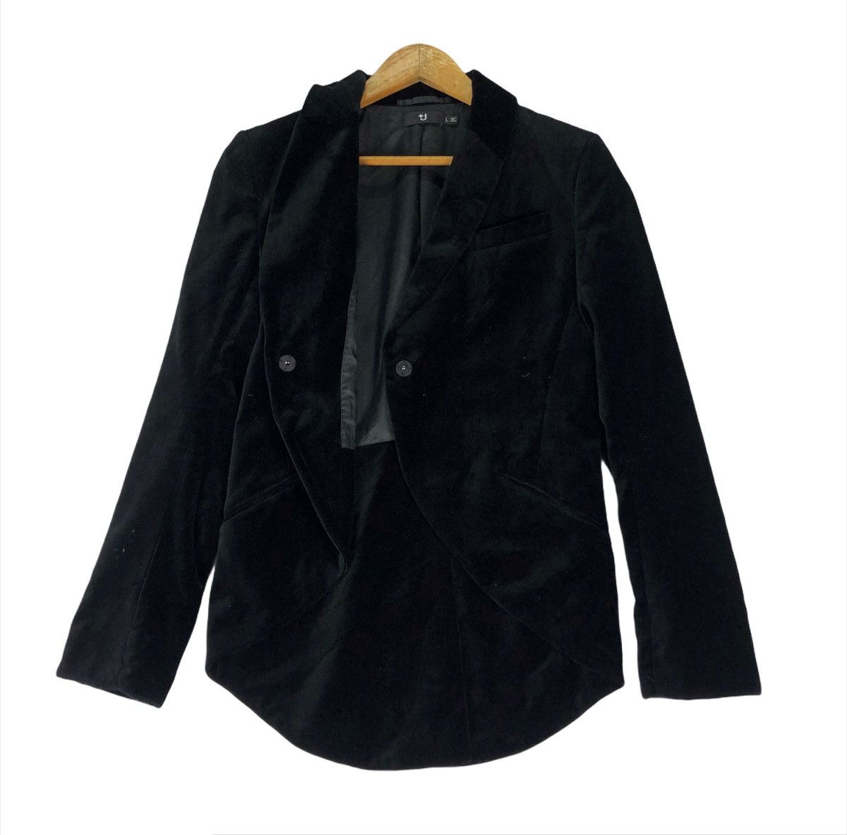 Jil Sander × Uniqlo 🌟UNIQLO X JIL SANDER Velvet One Button Jacket Size L / US 10 / IT 46 - 1 Thumbnail