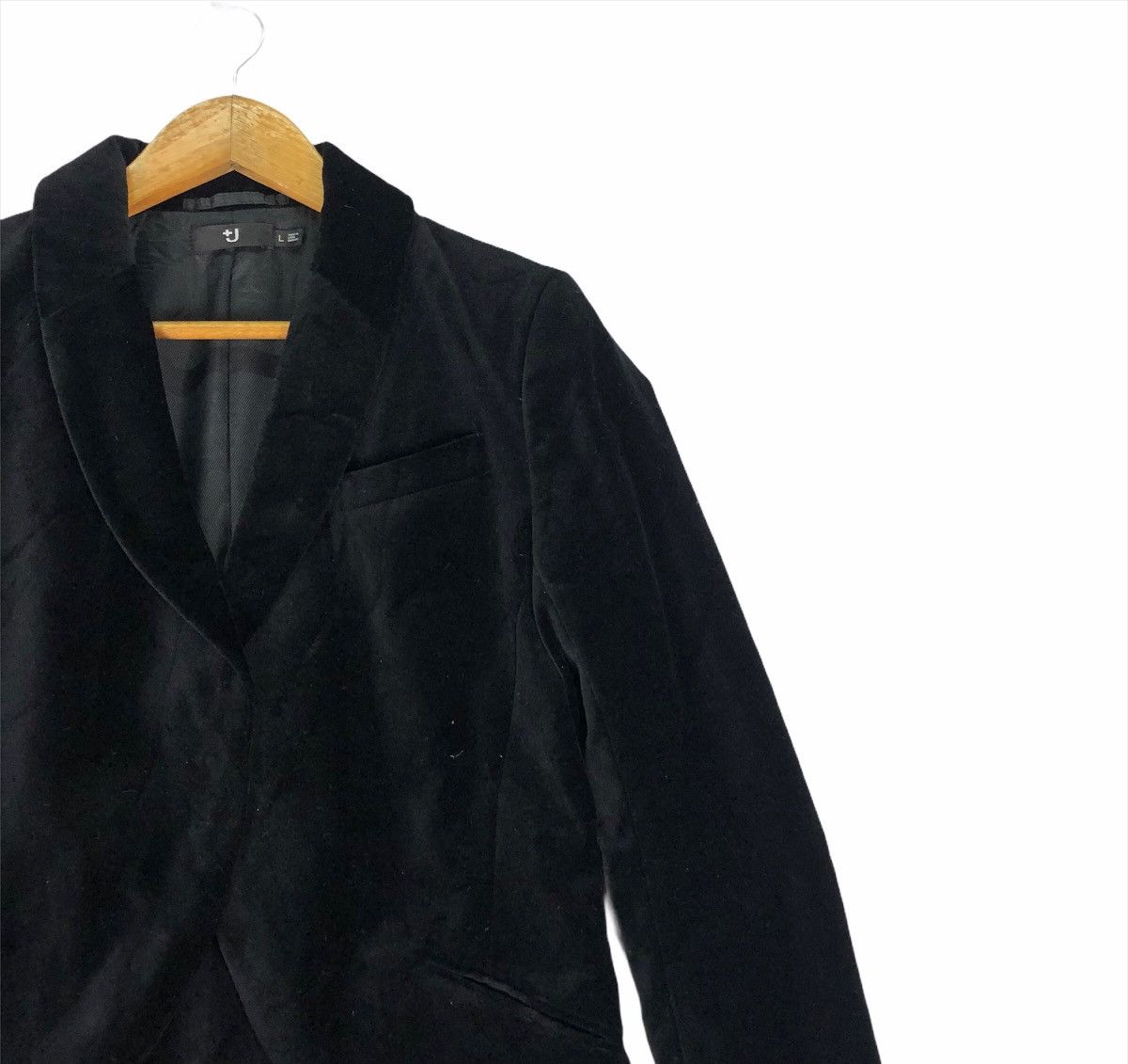 Jil Sander × Uniqlo 🌟UNIQLO X JIL SANDER Velvet One Button Jacket Size L / US 10 / IT 46 - 3 Thumbnail