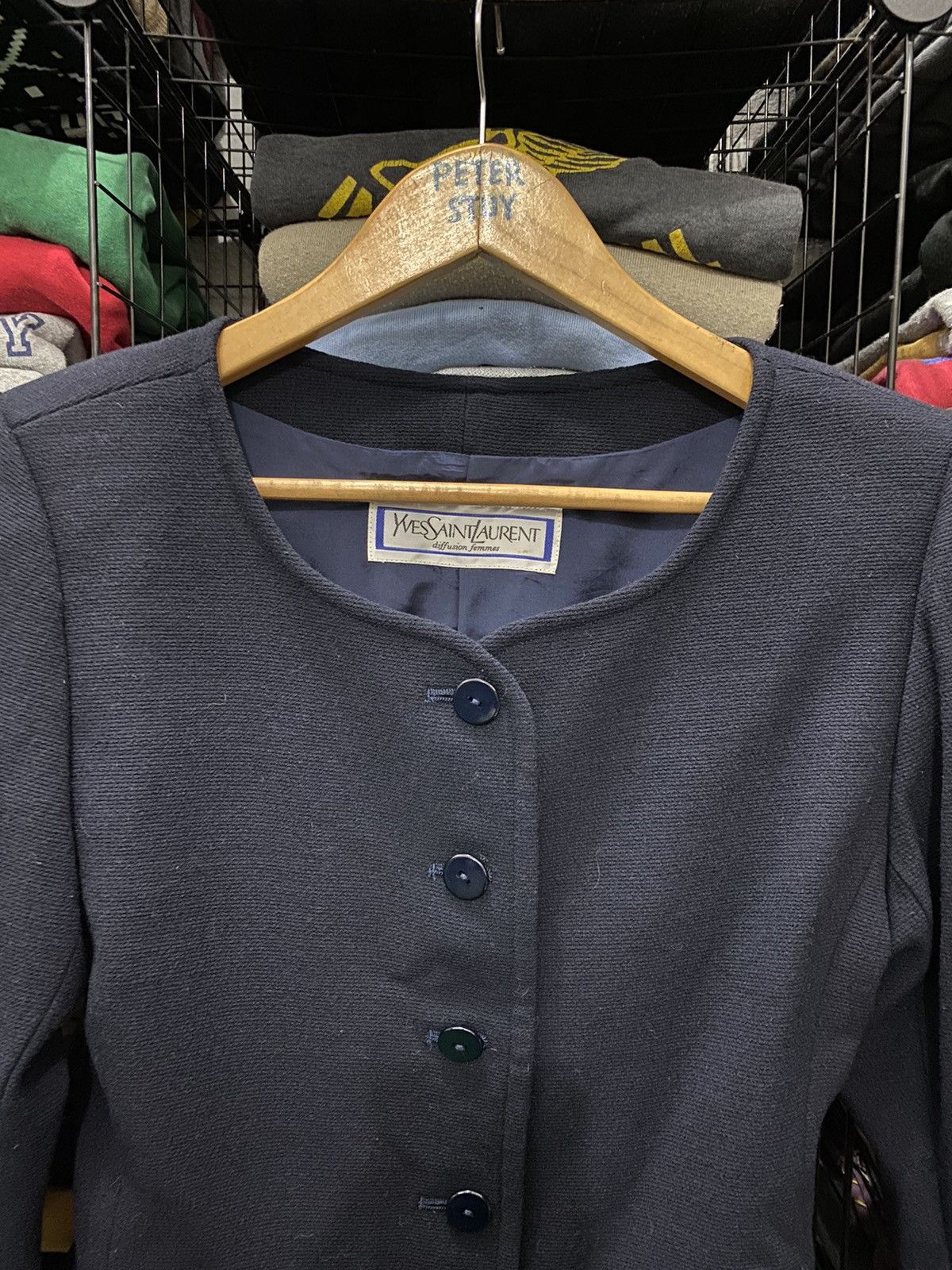 Yves Saint Laurent VINTAGE YVES SAINT LAURENT CROP JACKET Size US S / EU 44-46 / 1 - 4 Thumbnail
