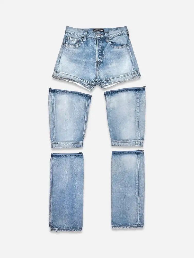 Balenciaga Balenciaga SS18 Convertible Blue Denim Size US 30 / EU 46 - 3 Thumbnail