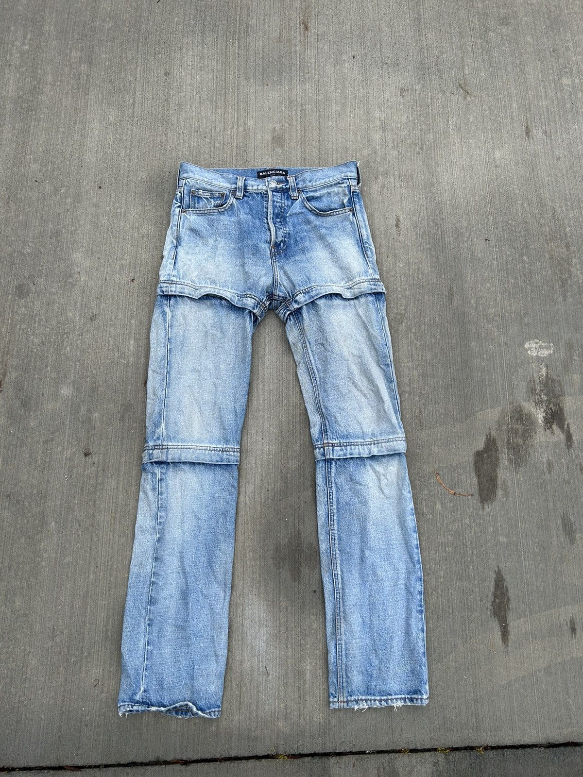 Balenciaga Balenciaga SS18 Convertible Blue Denim Size US 30 / EU 46 - 2 Thumbnail