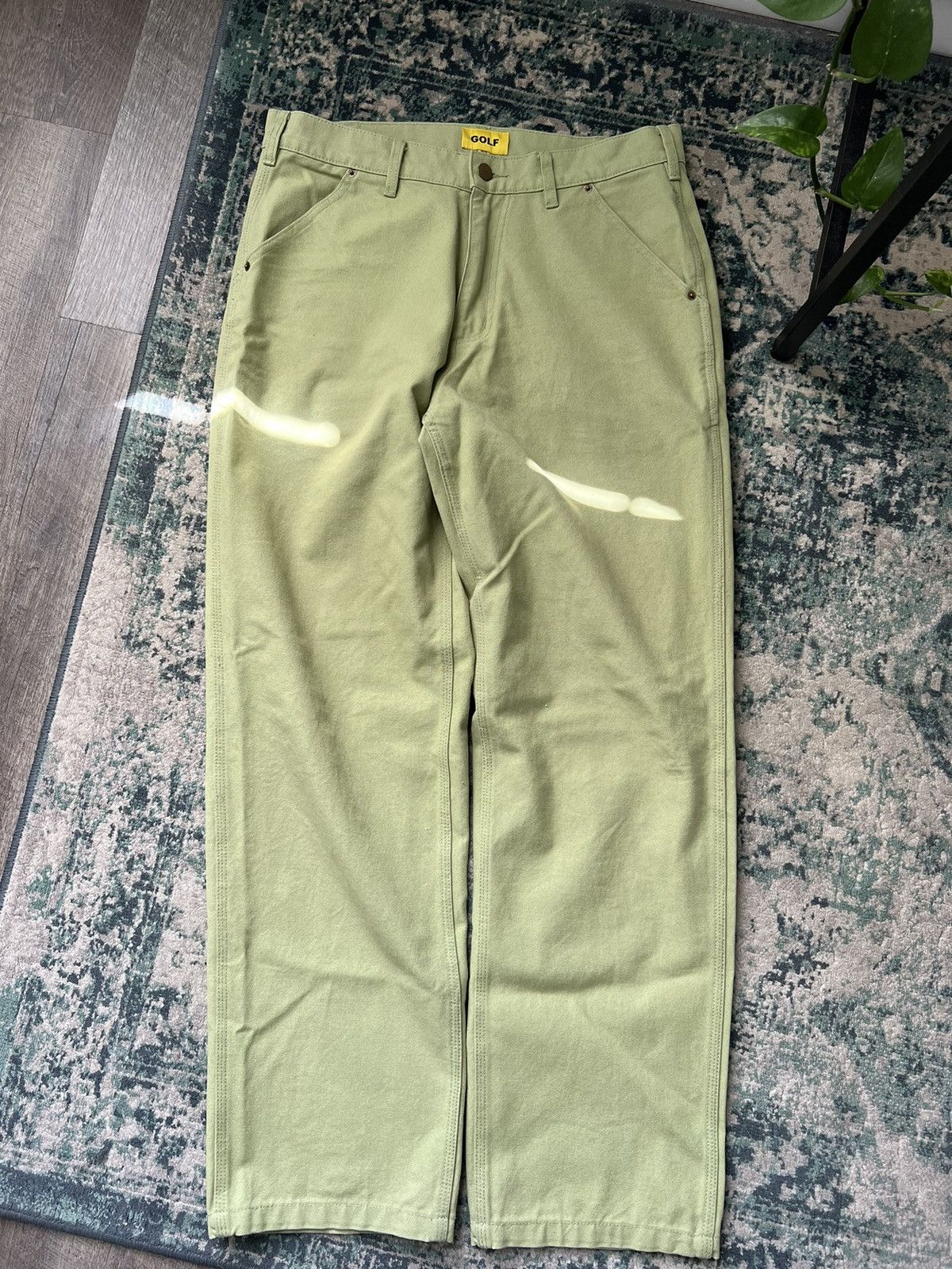 Golf Wang Golf wang Tyler the creator green baggy pants | Grailed