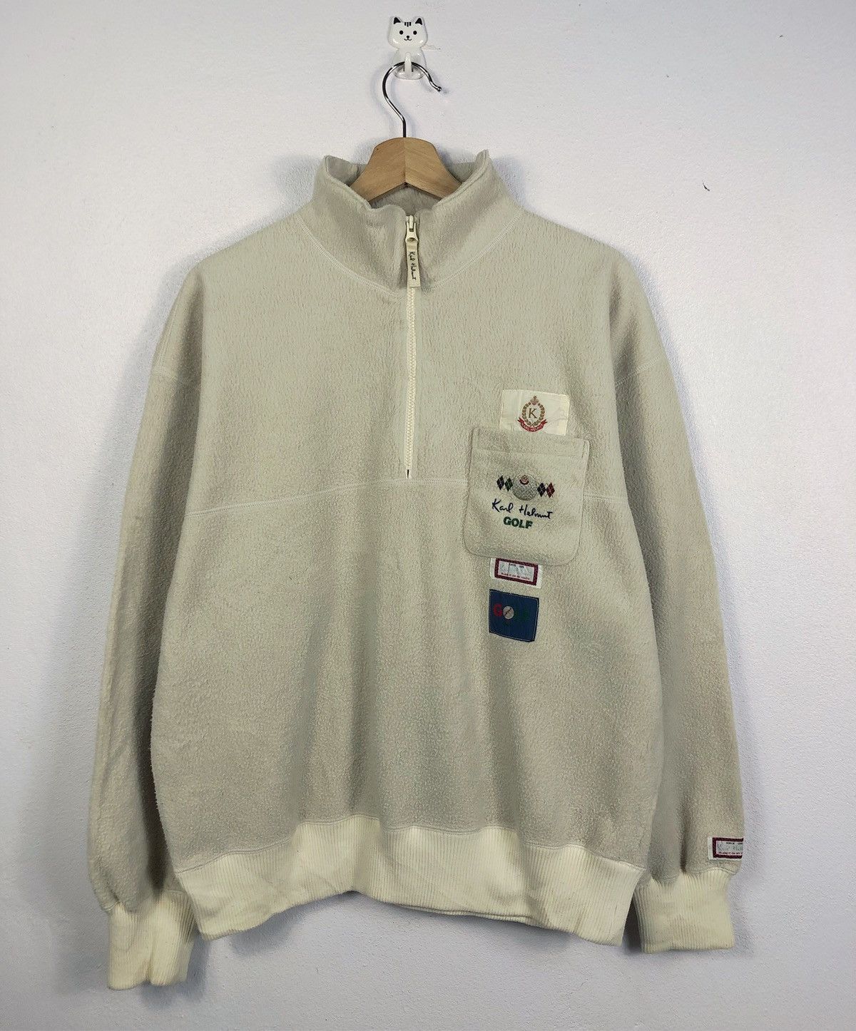 Karl Helmut Rare Vintage Karl Helmut Golf Fleece Sweatshirt Size US L / EU 52-54 / 3 - 1 Thumbnail