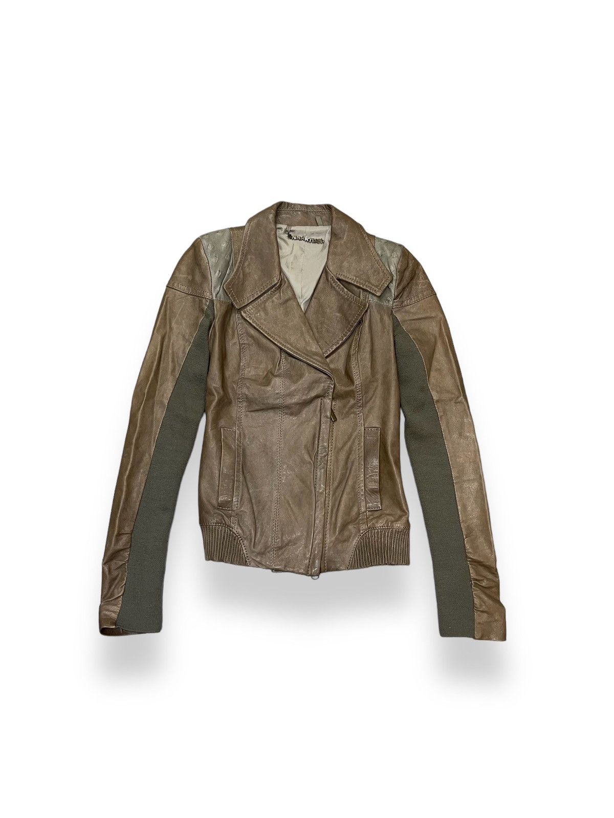 Leather Anna Rita N Light Brown Leather Jacket Size S / US 4 / IT 40 - 1 Thumbnail