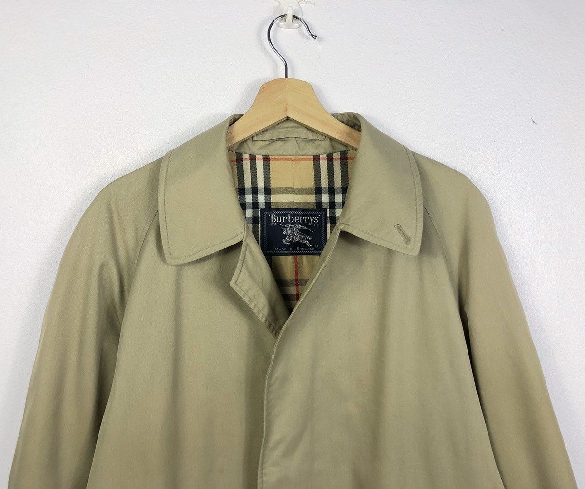 Burberry Prorsum Vtg Burberrys Nova Check Trenchcoat Jacket Made in England Size US M / EU 48-50 / 2 - 3 Thumbnail
