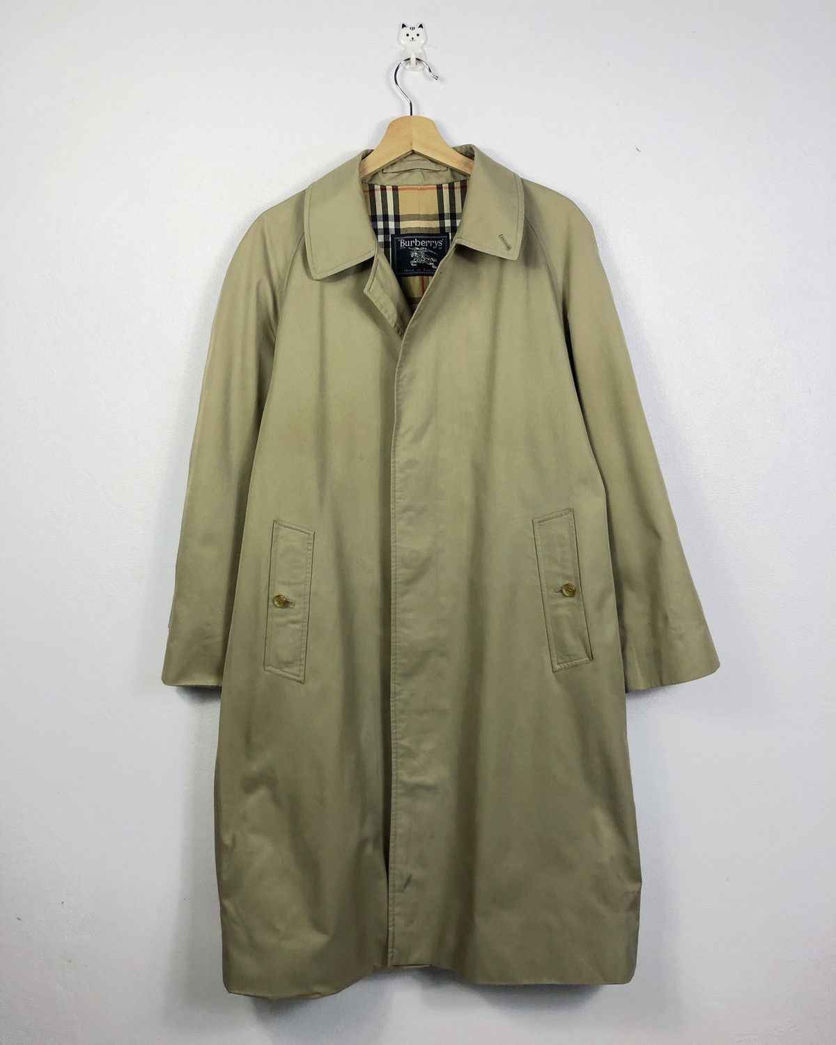 Burberry Prorsum Vtg Burberrys Nova Check Trenchcoat Jacket Made in England Size US M / EU 48-50 / 2 - 2 Thumbnail