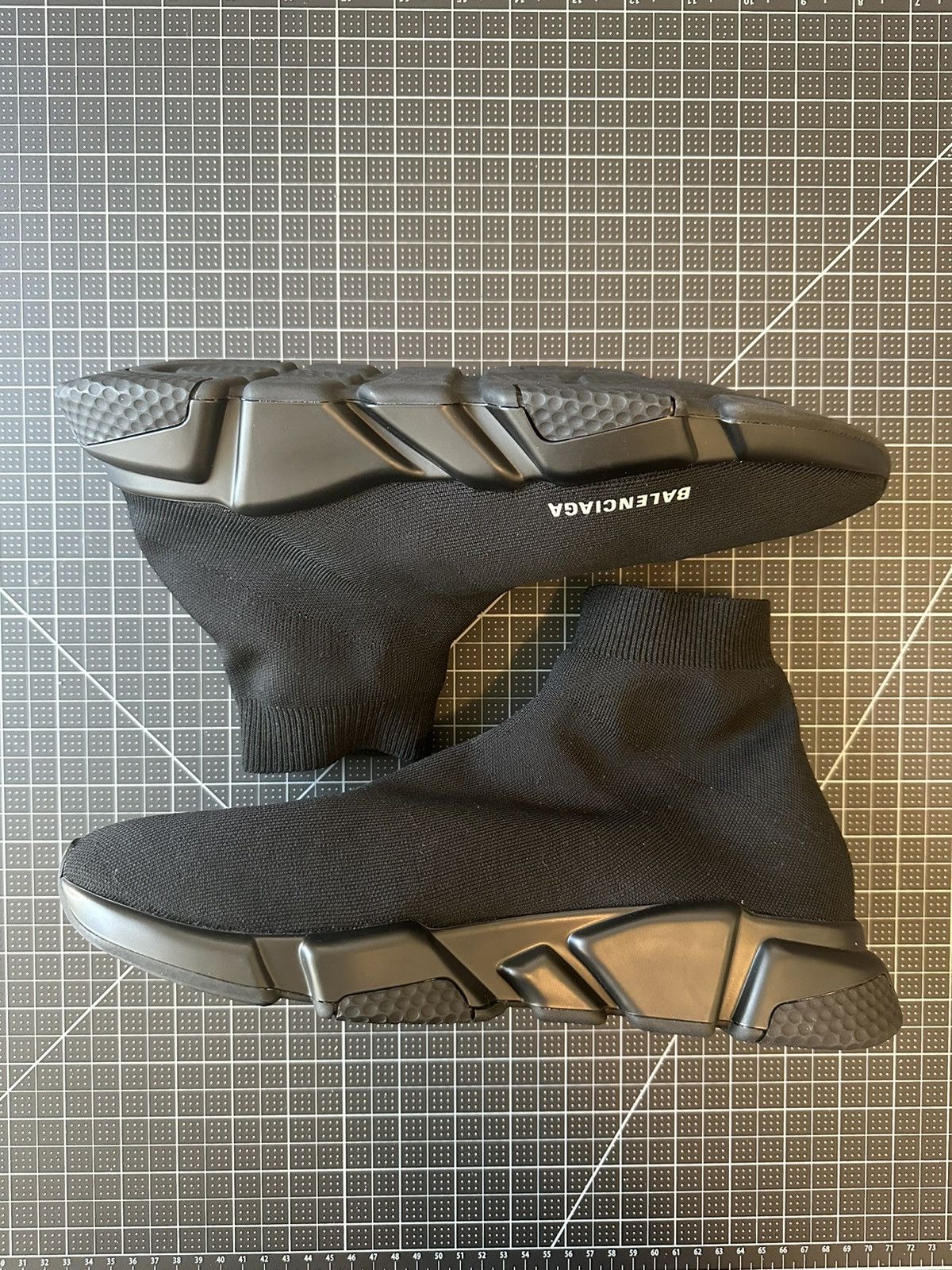 Balenciaga Balenciaga Speed LT logo-print stretch-knit Black Size US 12 / EU 45 - 1 Thumbnail