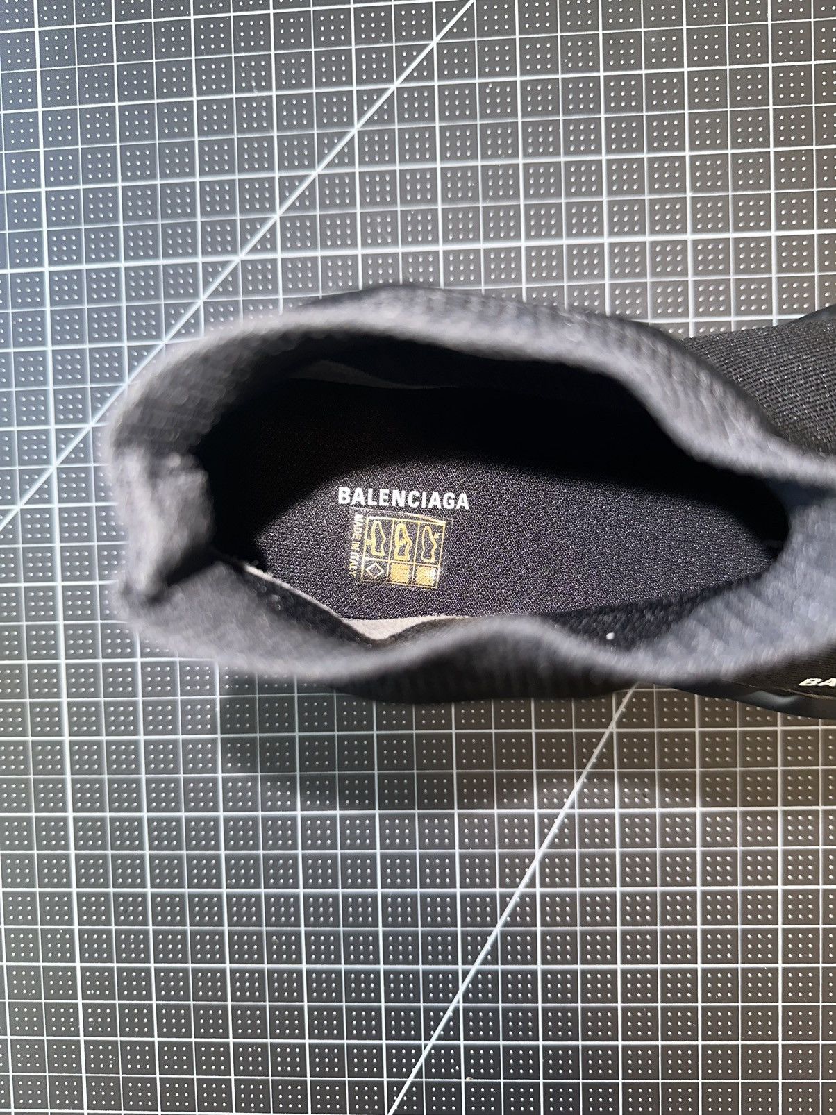 Balenciaga Balenciaga Speed LT logo-print stretch-knit Black Size US 12 / EU 45 - 9 Thumbnail