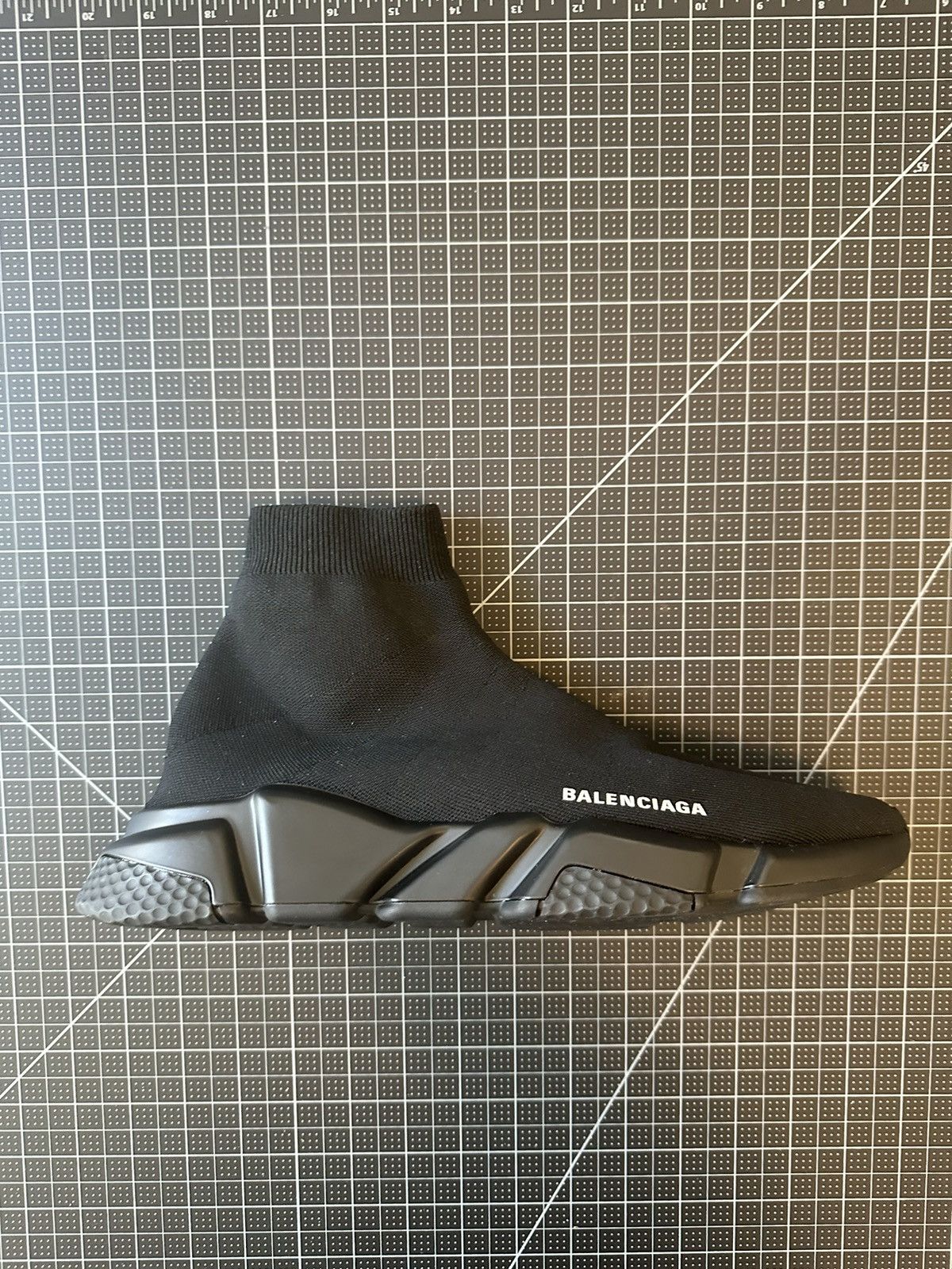 Balenciaga Balenciaga Speed LT logo-print stretch-knit Black Size US 12 / EU 45 - 2 Thumbnail