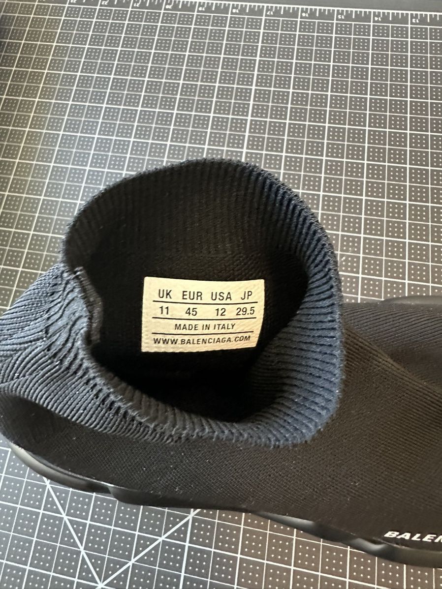 Balenciaga Balenciaga Speed LT logo-print stretch-knit Black Size US 12 / EU 45 - 8 Thumbnail