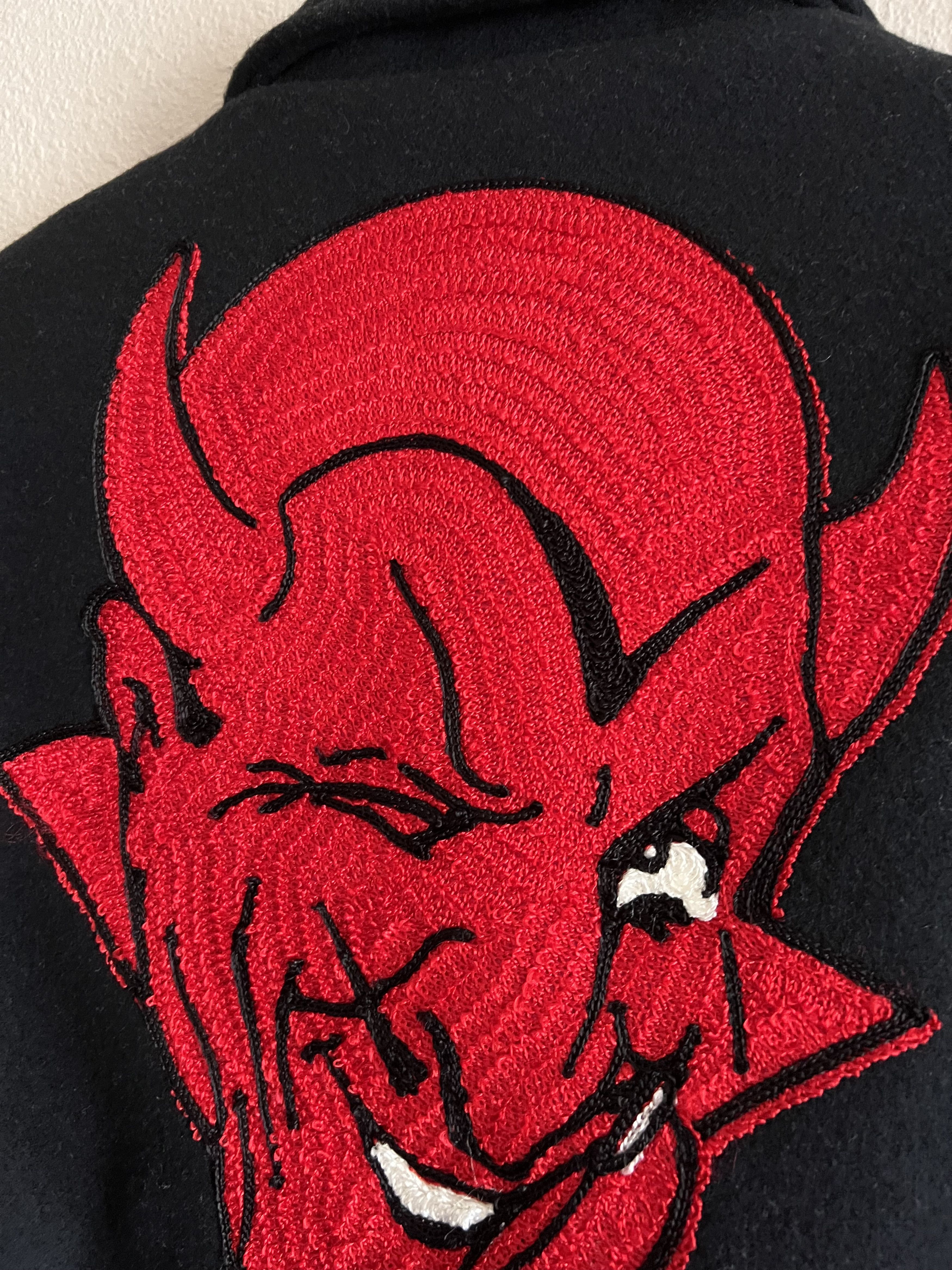 Saint Michael Saint Michael Devil Varsity Jacket in Black Size US XL / EU 56 / 4 - 8 Thumbnail