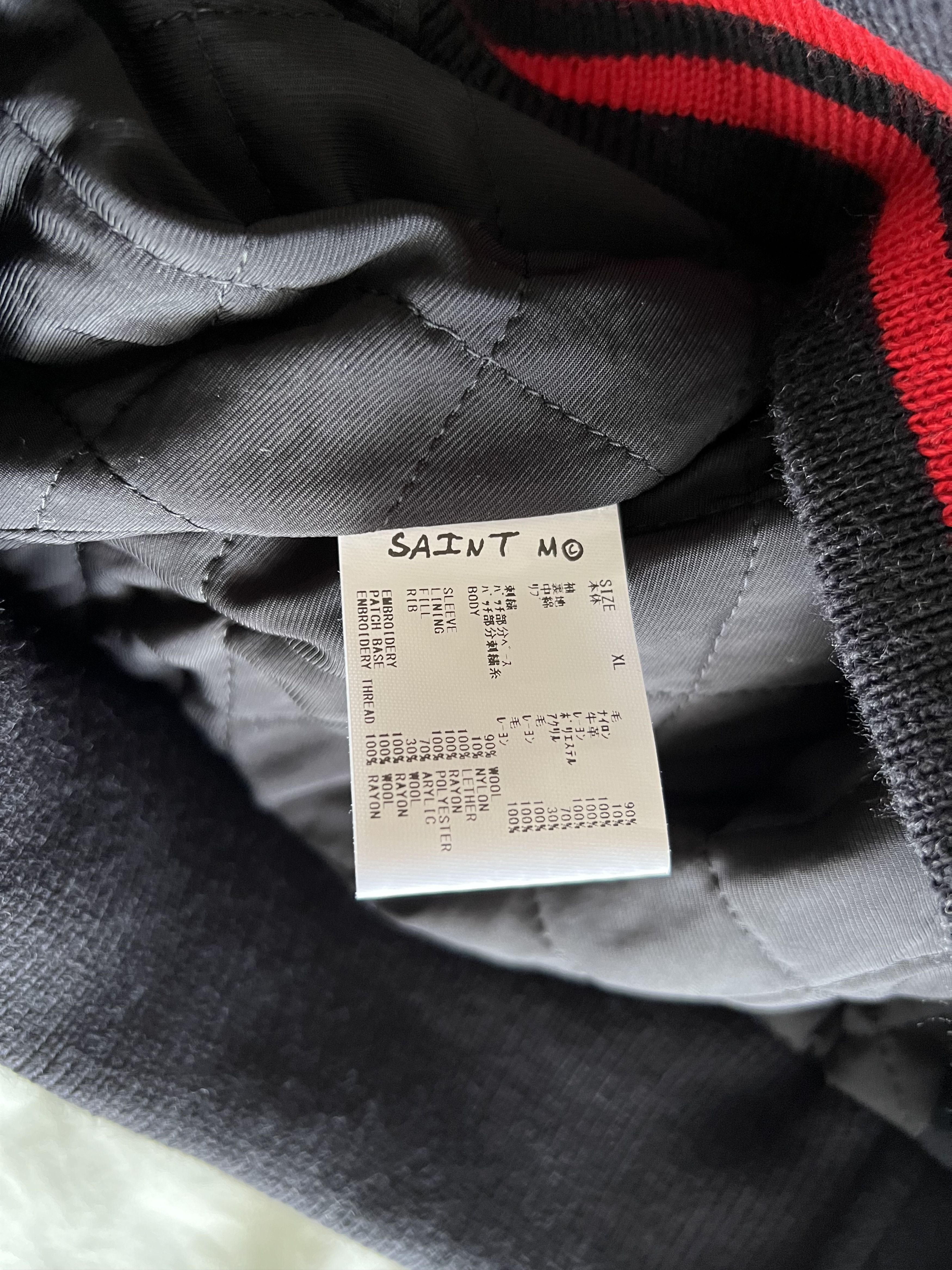 Saint Michael Saint Michael Devil Varsity Jacket in Black Size US XL / EU 56 / 4 - 11 Thumbnail