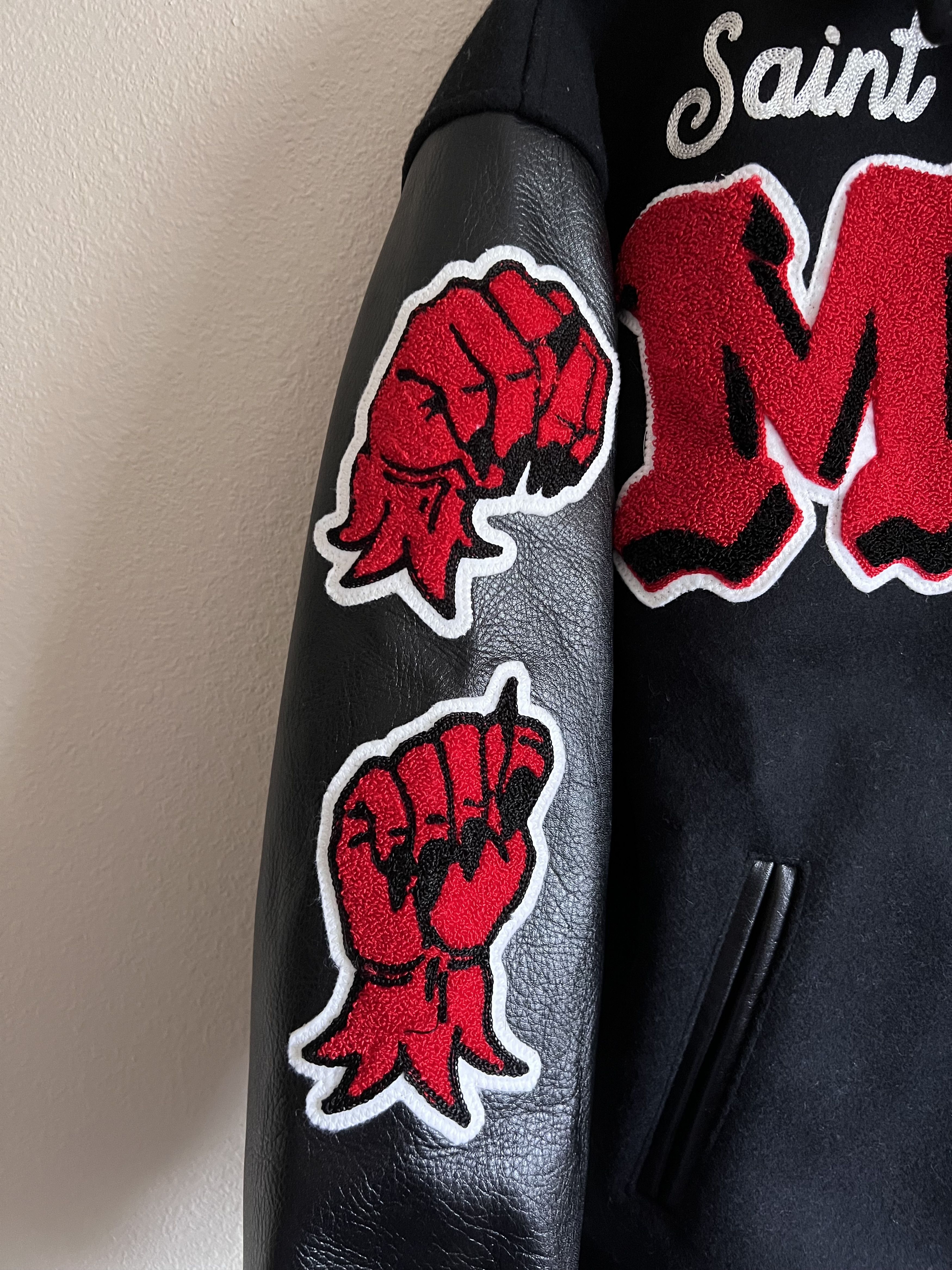 Saint Michael Saint Michael Devil Varsity Jacket in Black Size US XL / EU 56 / 4 - 5 Thumbnail