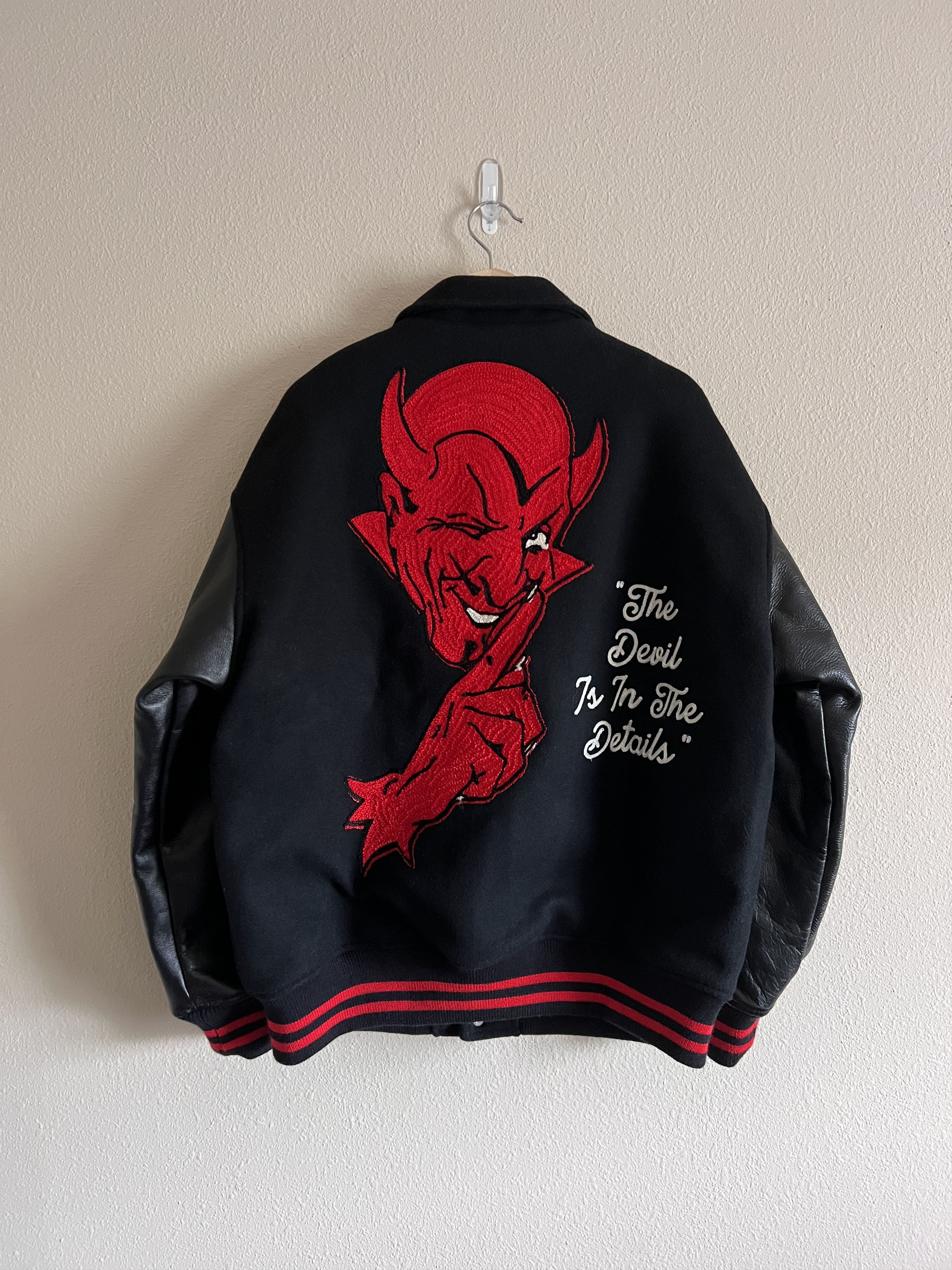 Saint Michael Saint Michael Devil Varsity Jacket in Black Size US XL / EU 56 / 4 - 7 Thumbnail