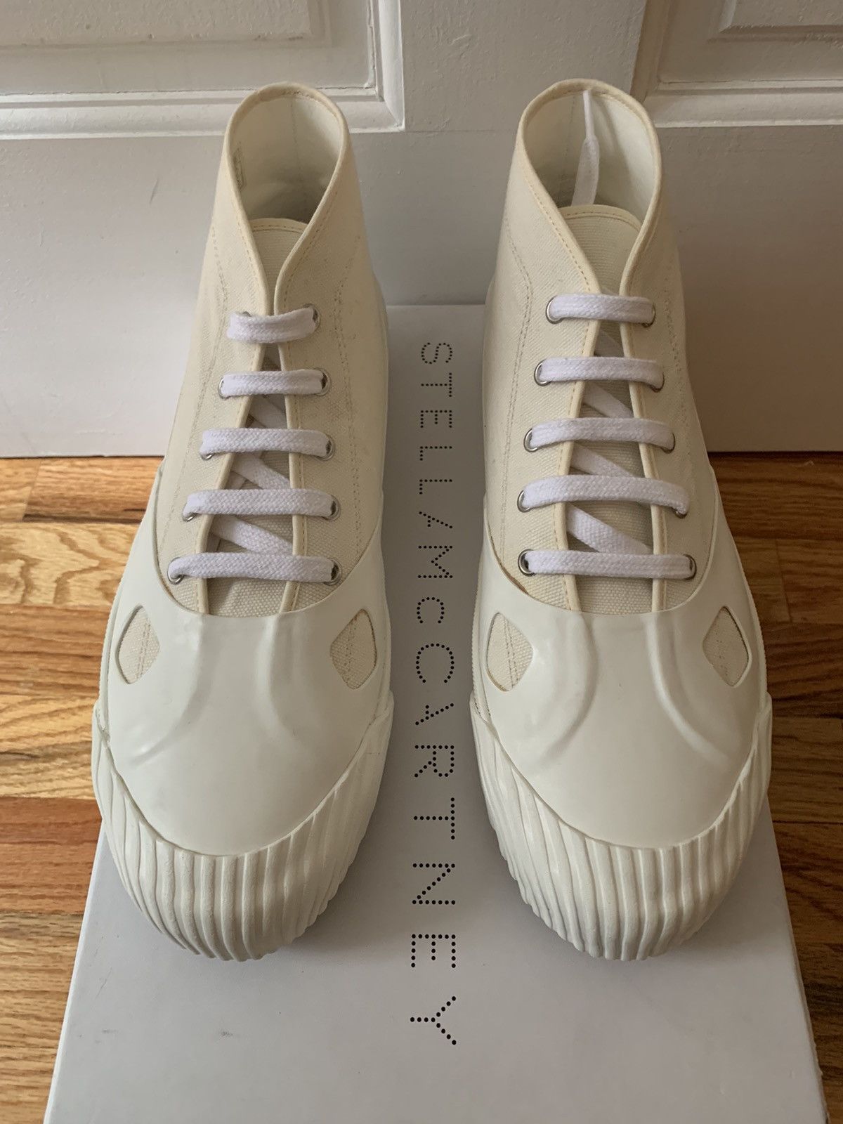 image of New €430 Luxe “All Stars”, Stella Mccartney, It44 Shoes in Ivory White, Men's (Size 11)