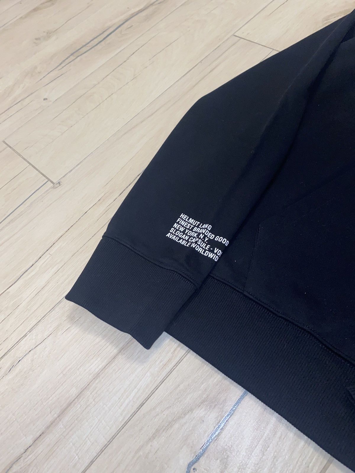 Helmut Lang DSWT! Helmut Lang Impress Big Logo Black Hoodie Size US L / EU 52-54 / 3 - 7 Thumbnail