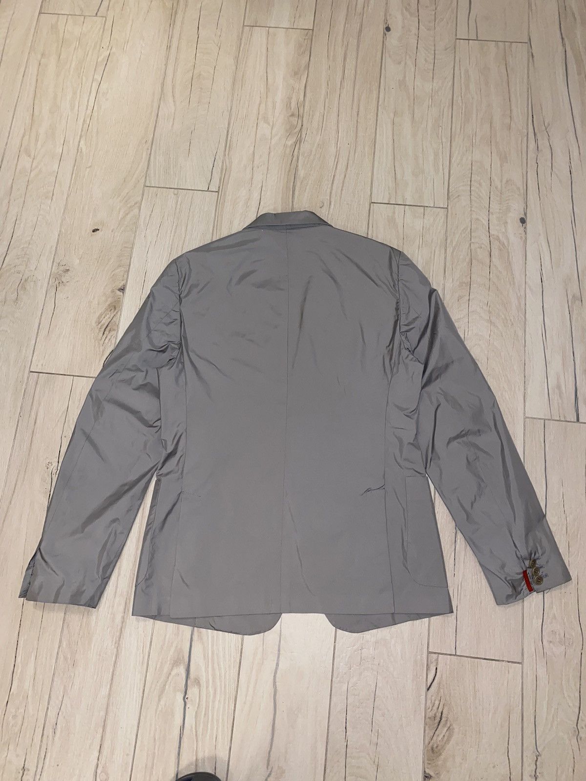 Prada SS08 Prada Red Tab Logo Gray Blazer Jacket Size US M / EU 48-50 / 2 - 6 Thumbnail