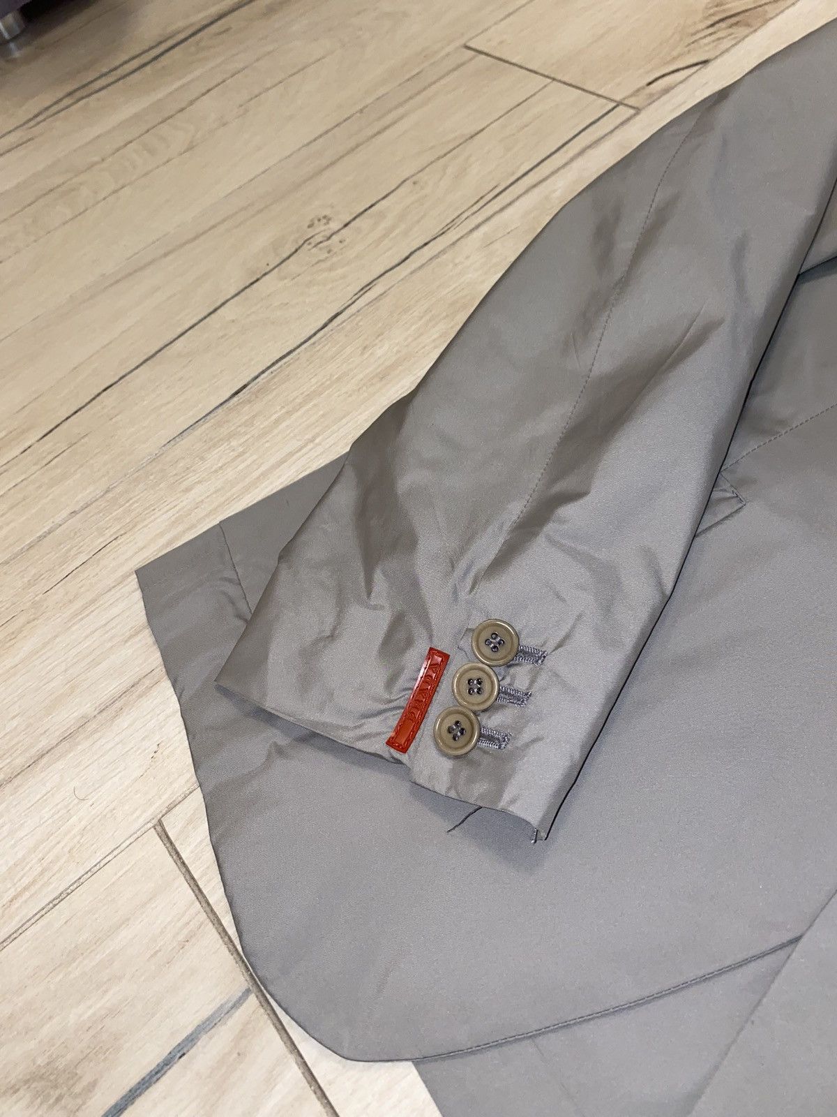 Prada SS08 Prada Red Tab Logo Gray Blazer Jacket Size US M / EU 48-50 / 2 - 9 Thumbnail