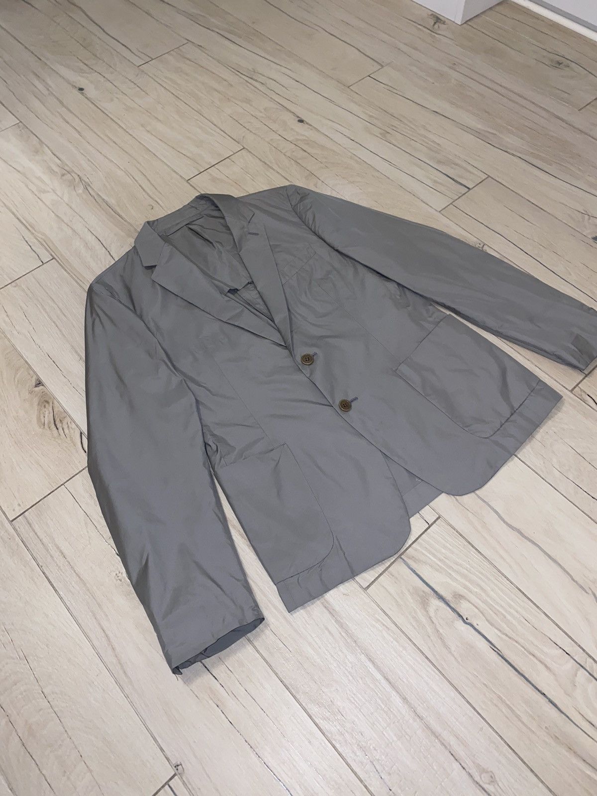 Prada SS08 Prada Red Tab Logo Gray Blazer Jacket Size US M / EU 48-50 / 2 - 3 Thumbnail
