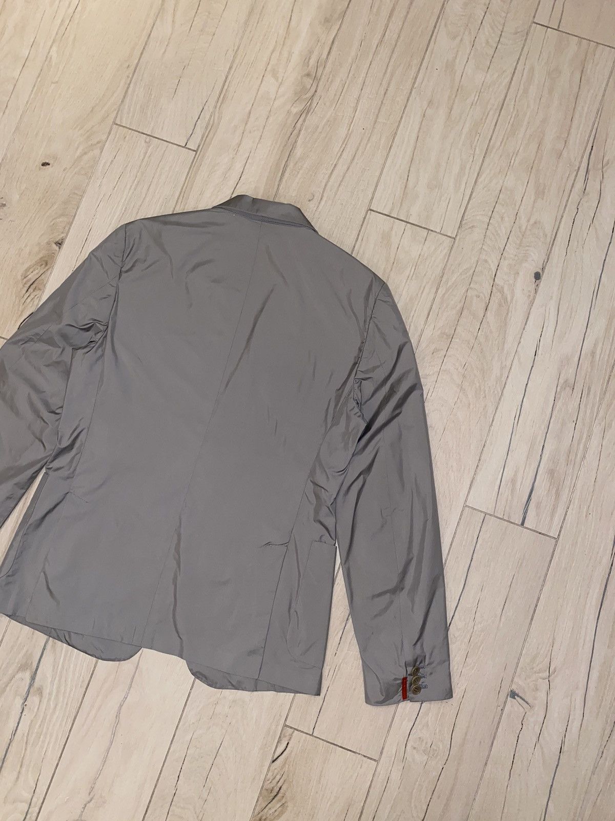 Prada SS08 Prada Red Tab Logo Gray Blazer Jacket Size US M / EU 48-50 / 2 - 7 Thumbnail