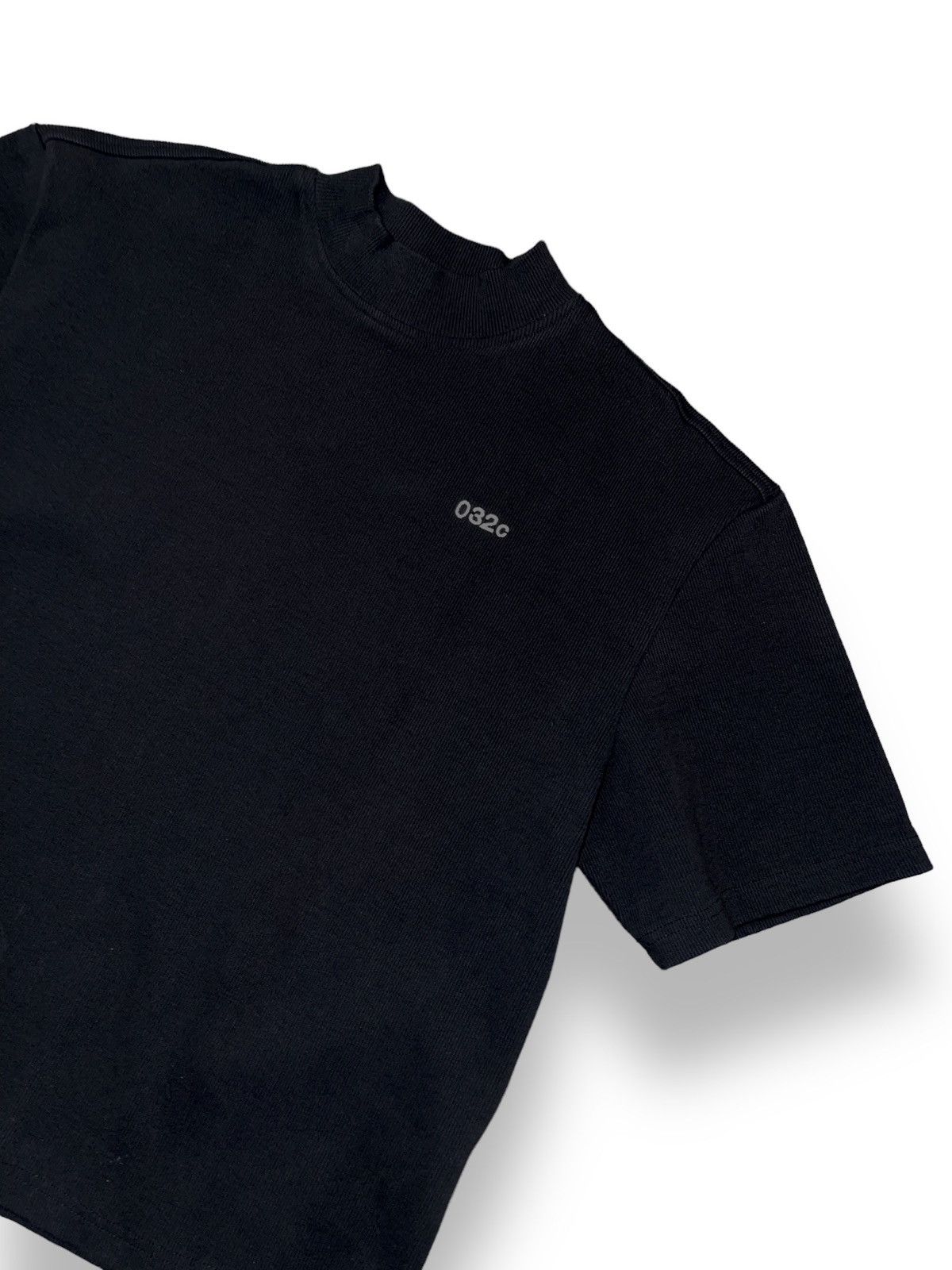 032c 032c Small Logo Black Mock Neck Thick Short SleeveT-Shirt Size US M / EU 48-50 / 2 - 6 Thumbnail