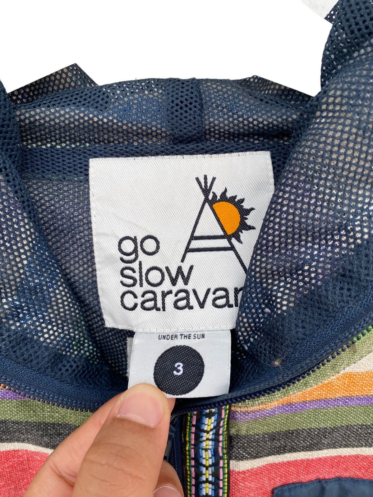 Japanese Brand × go slow caravan Go Slow Caravan Stripe Hooded Jacket Size US M / EU 48-50 / 2 - 3 Thumbnail